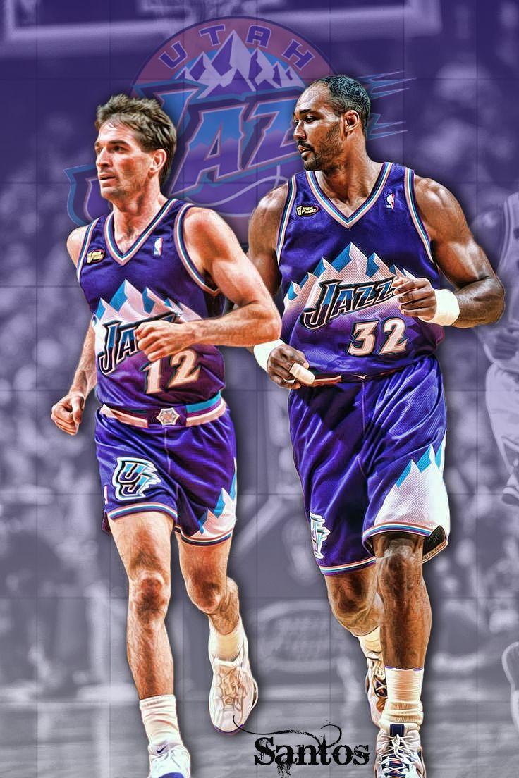 736x1104 JohnStockton #KarlMalone #Legends #NBAHistory #Santos. Karl malone, Nba legends, John stockton