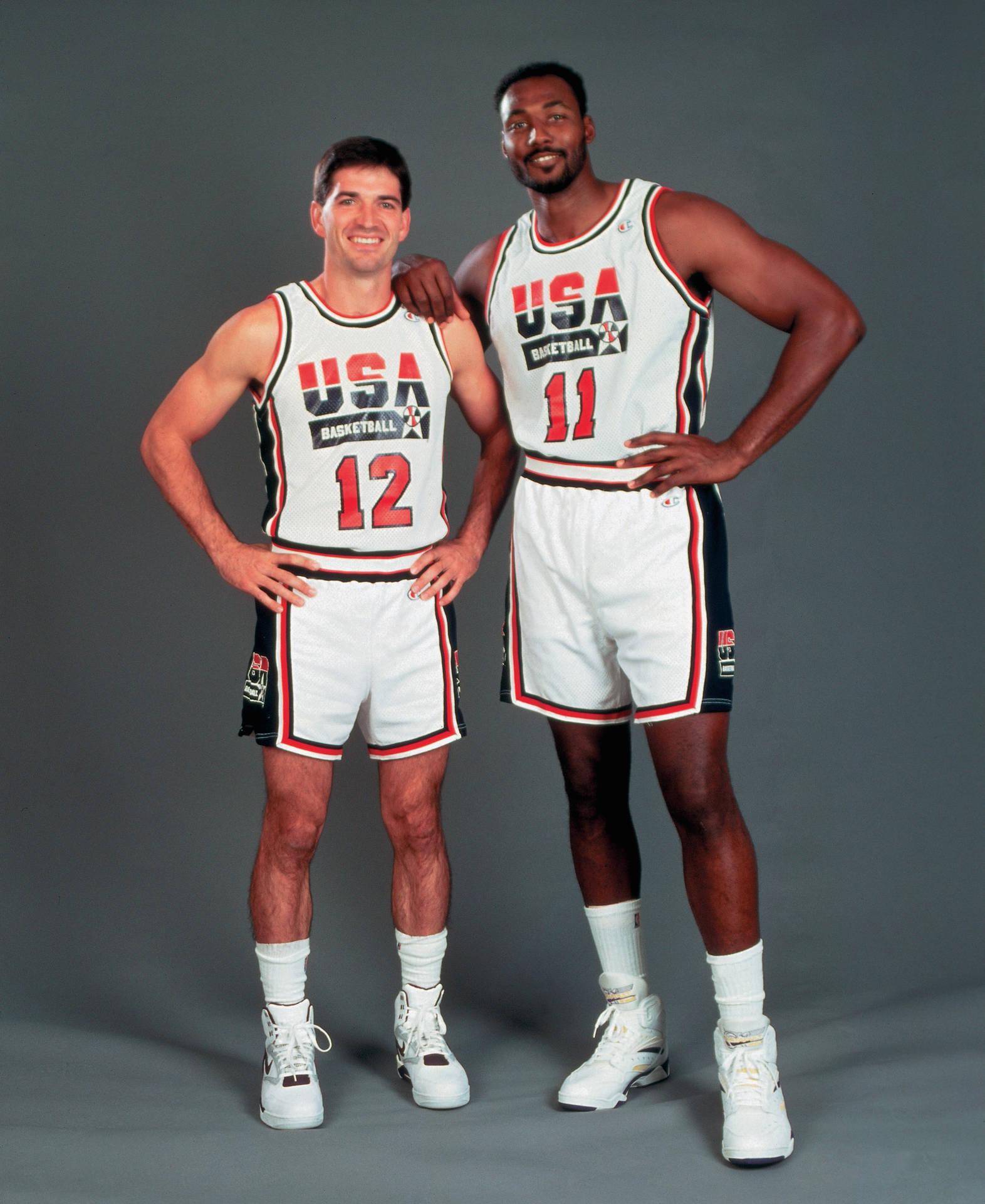1572x1920 Download Utah Jazz Legends Karl Malone And John Stockton Wallpaper