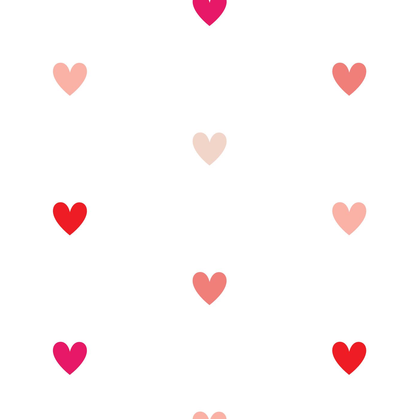 1400x1400 Multicolored Hearts Peel And Stick Removable Wallpaper. Love vs. Design