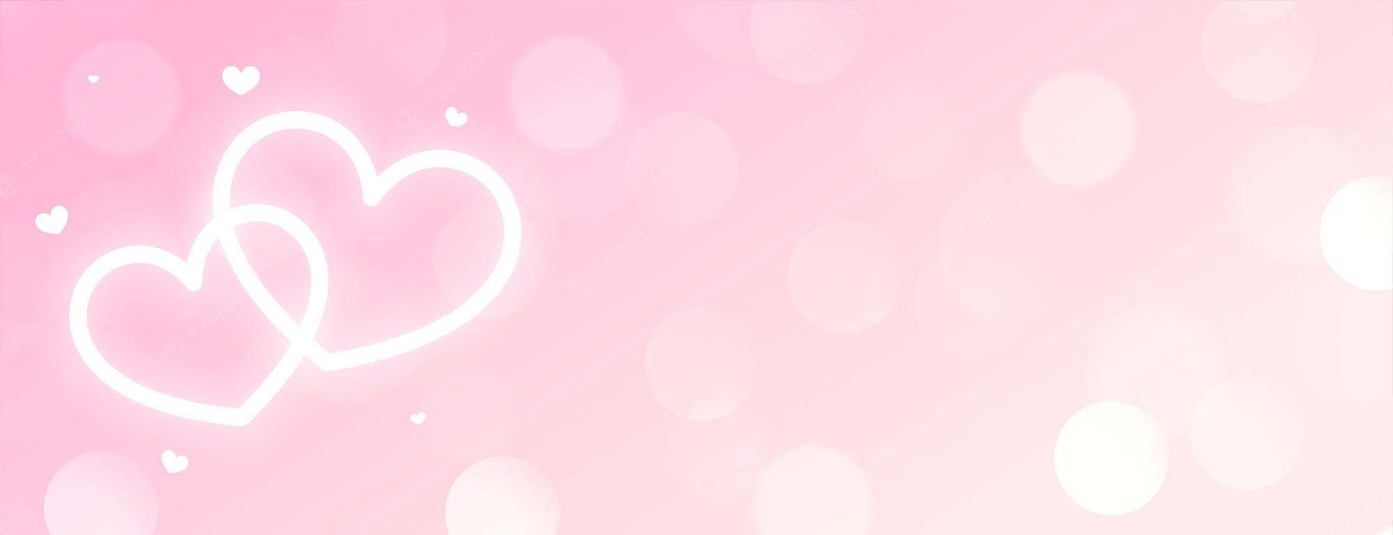 2000x769 Light Pink Heart Image