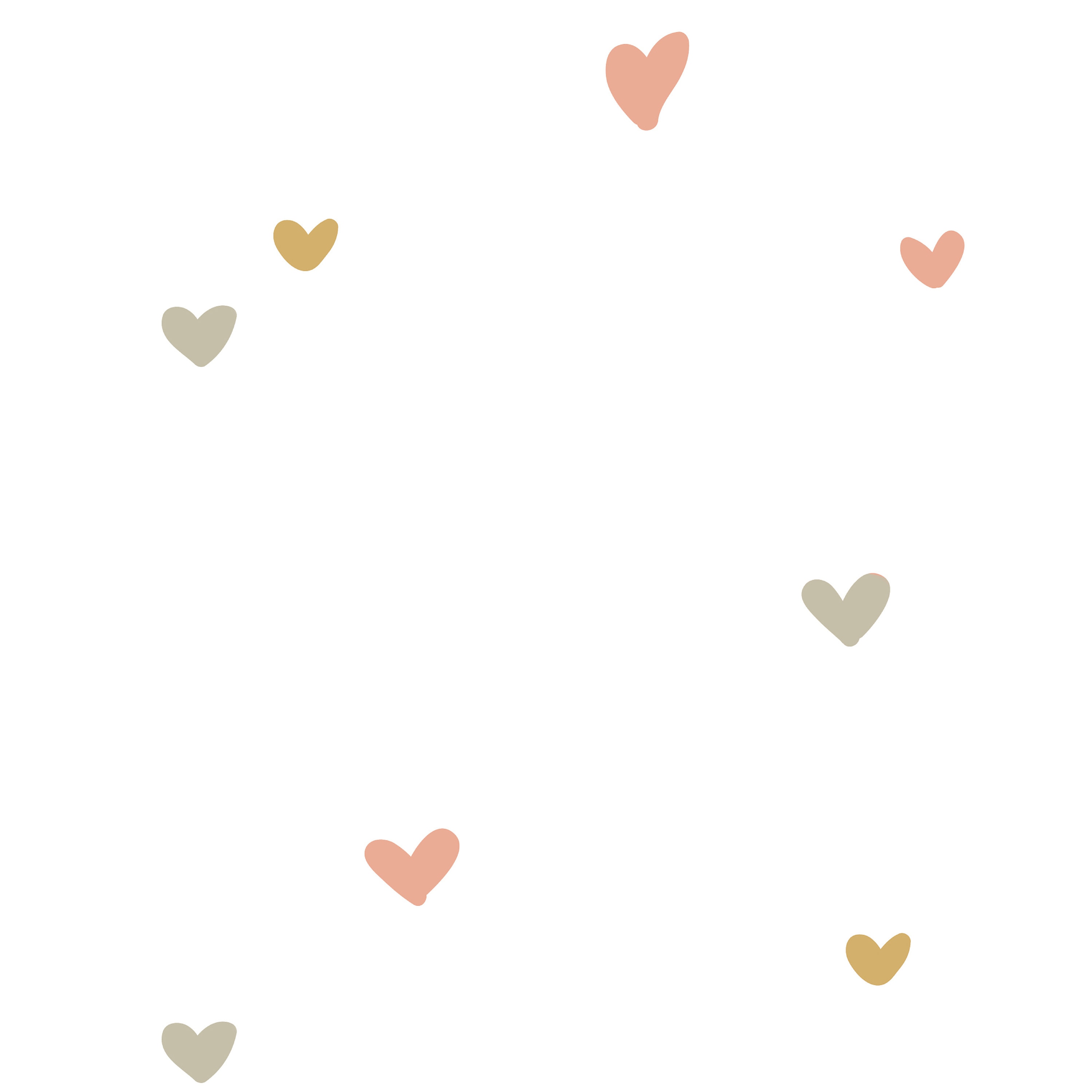 3000x3000 6 Dollhouse Pink And Butterscotch Heart Wallpaper Miniature