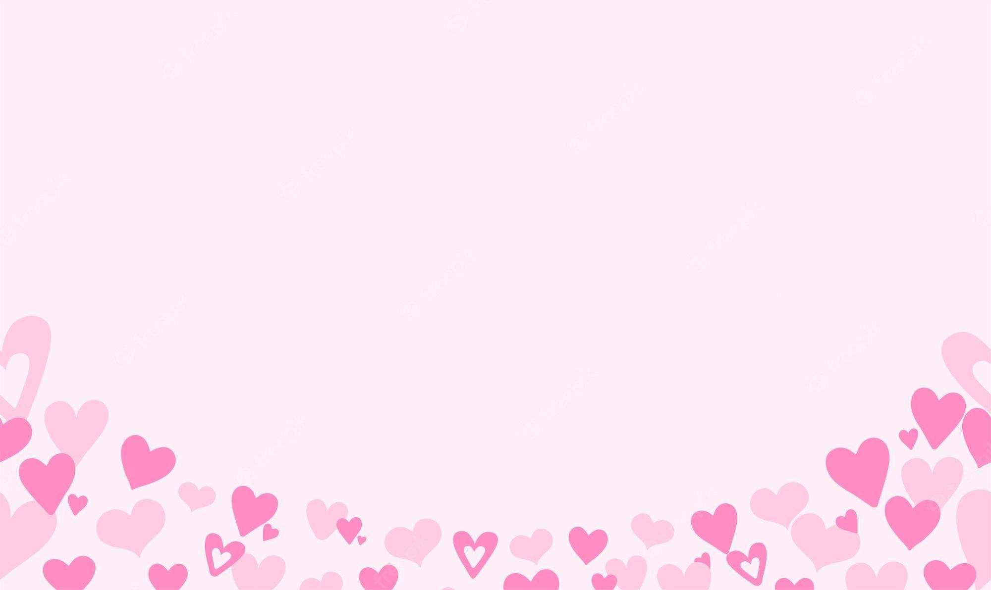 2000x1192 Pink Heart Background Image