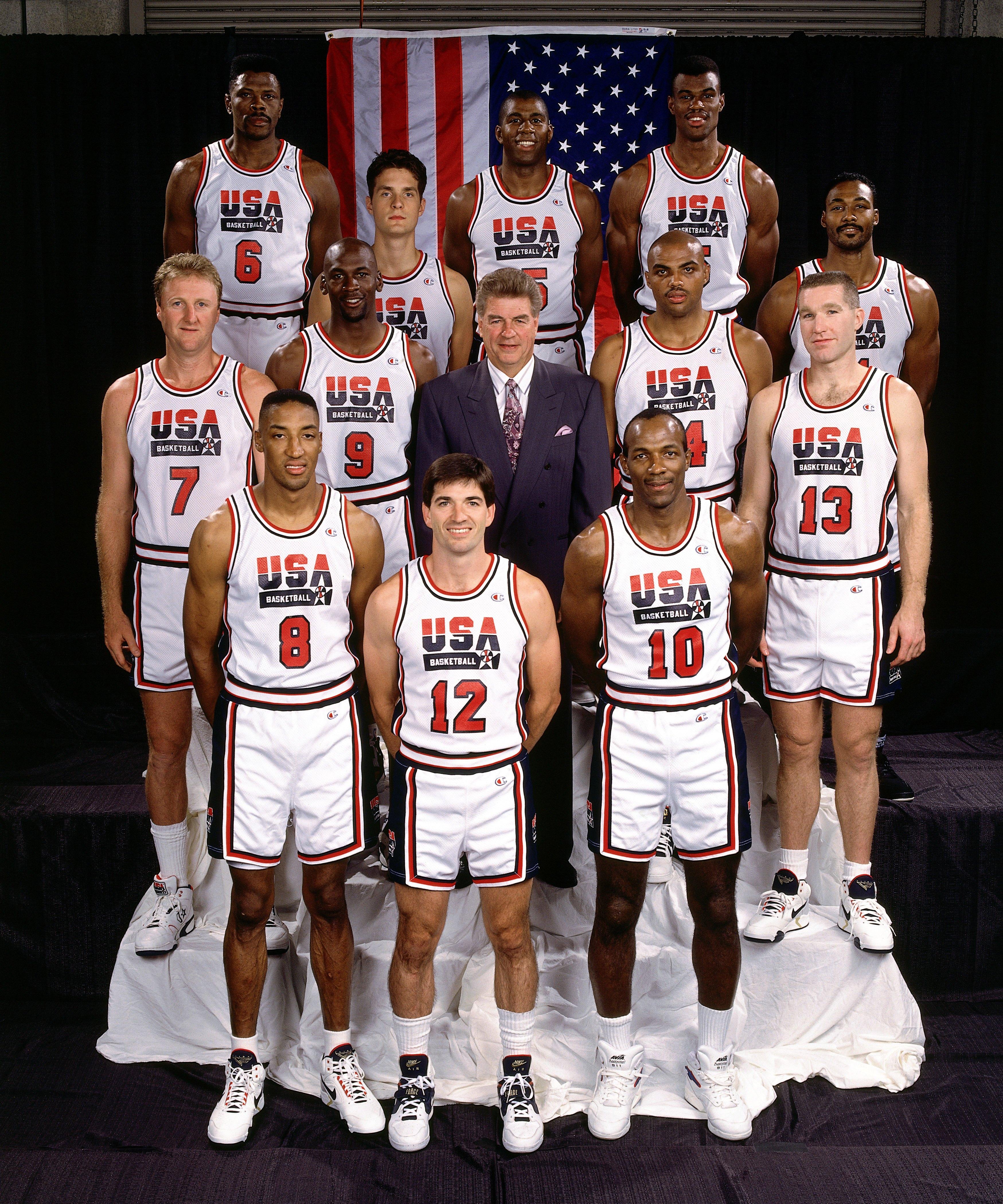 3498x4198 The Dream Team: John Stockton & Karl Malone win gold in the '92 Olympic Games Photo Gallery
