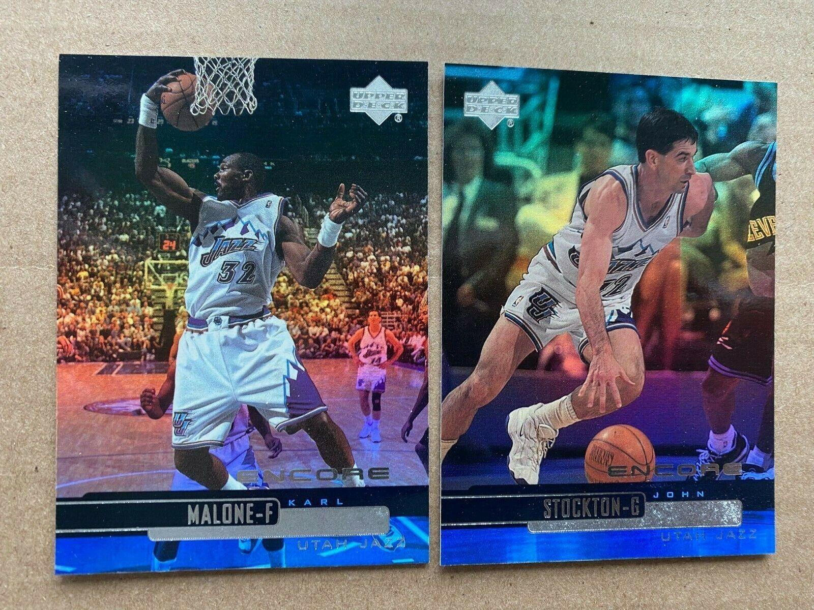1600x1200 JOHN STOCKTON KARL MALONE Lot 1999 00 Upper Deck Encore 83 UTAH JAZZ