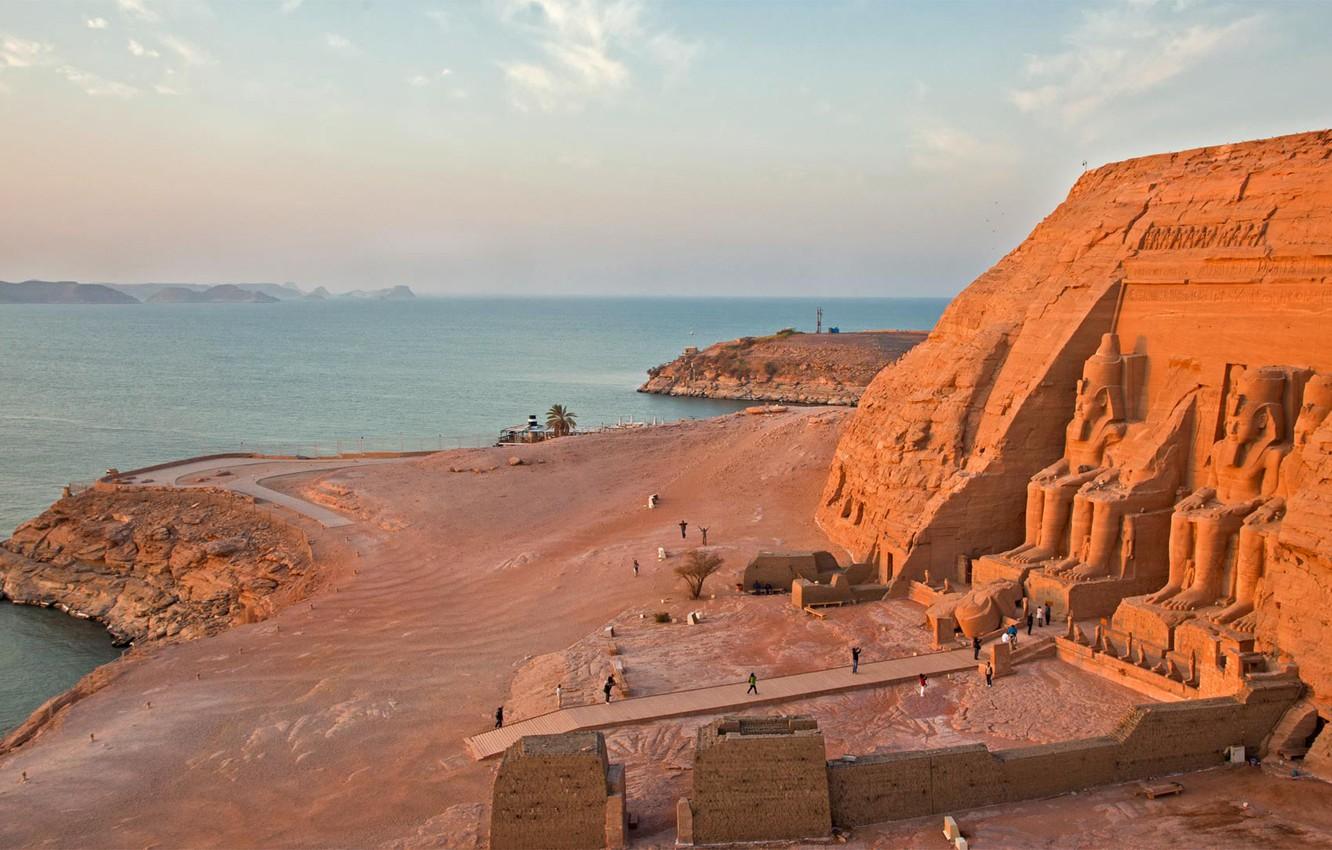 1332x850 Wallpaper temple, Egypt, Abu Simbel image for desktop, section пейзажи