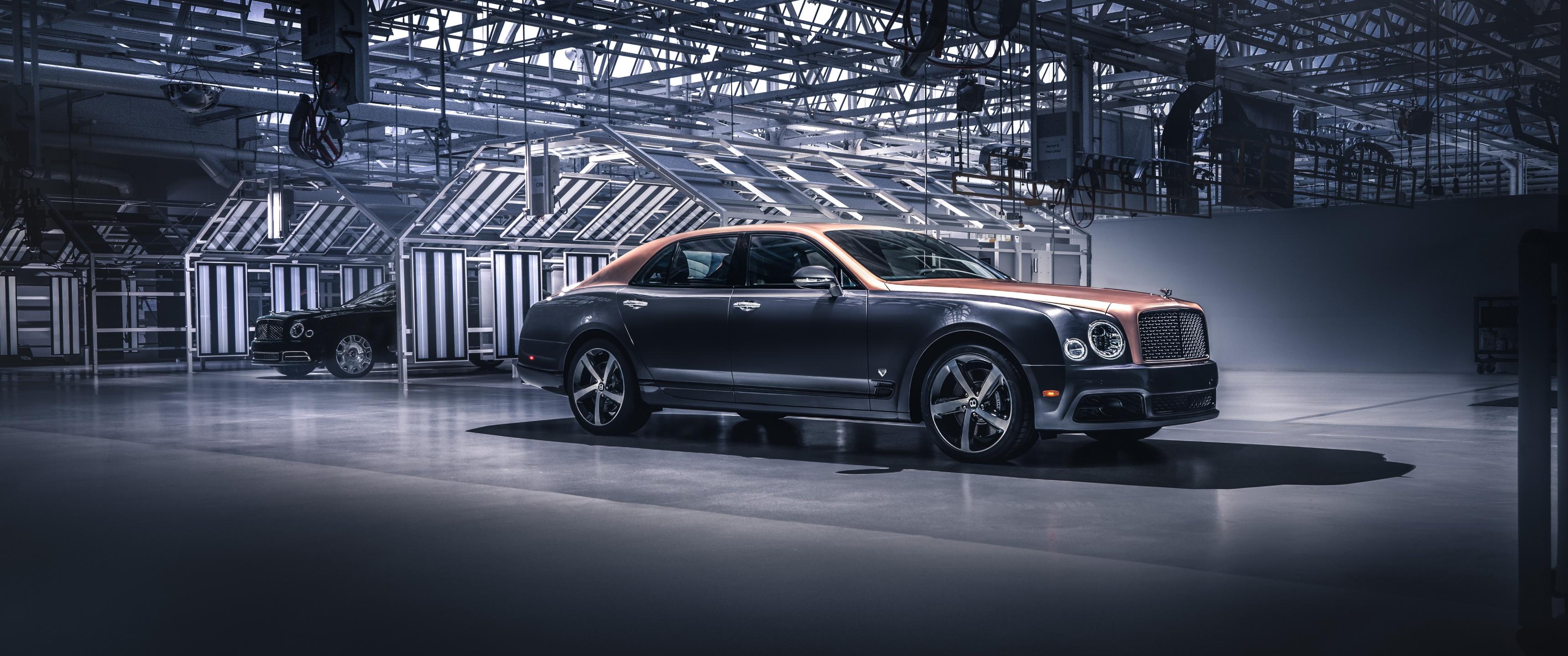 3440x1440 Bentley Mulsanne Wallpaper 4K, Black Dark