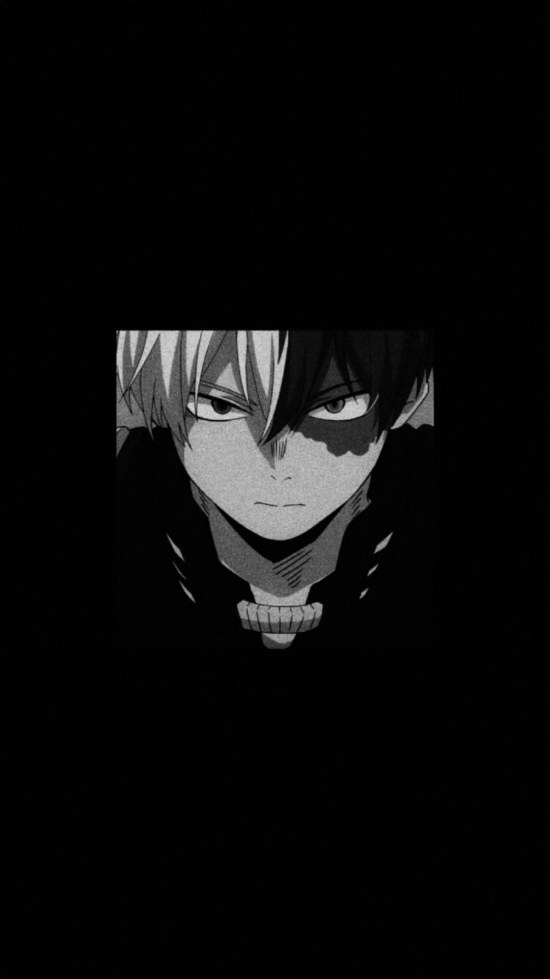 1080x1920 Download My Hero Academia Todoroki Black Aesthetic Wallpaper