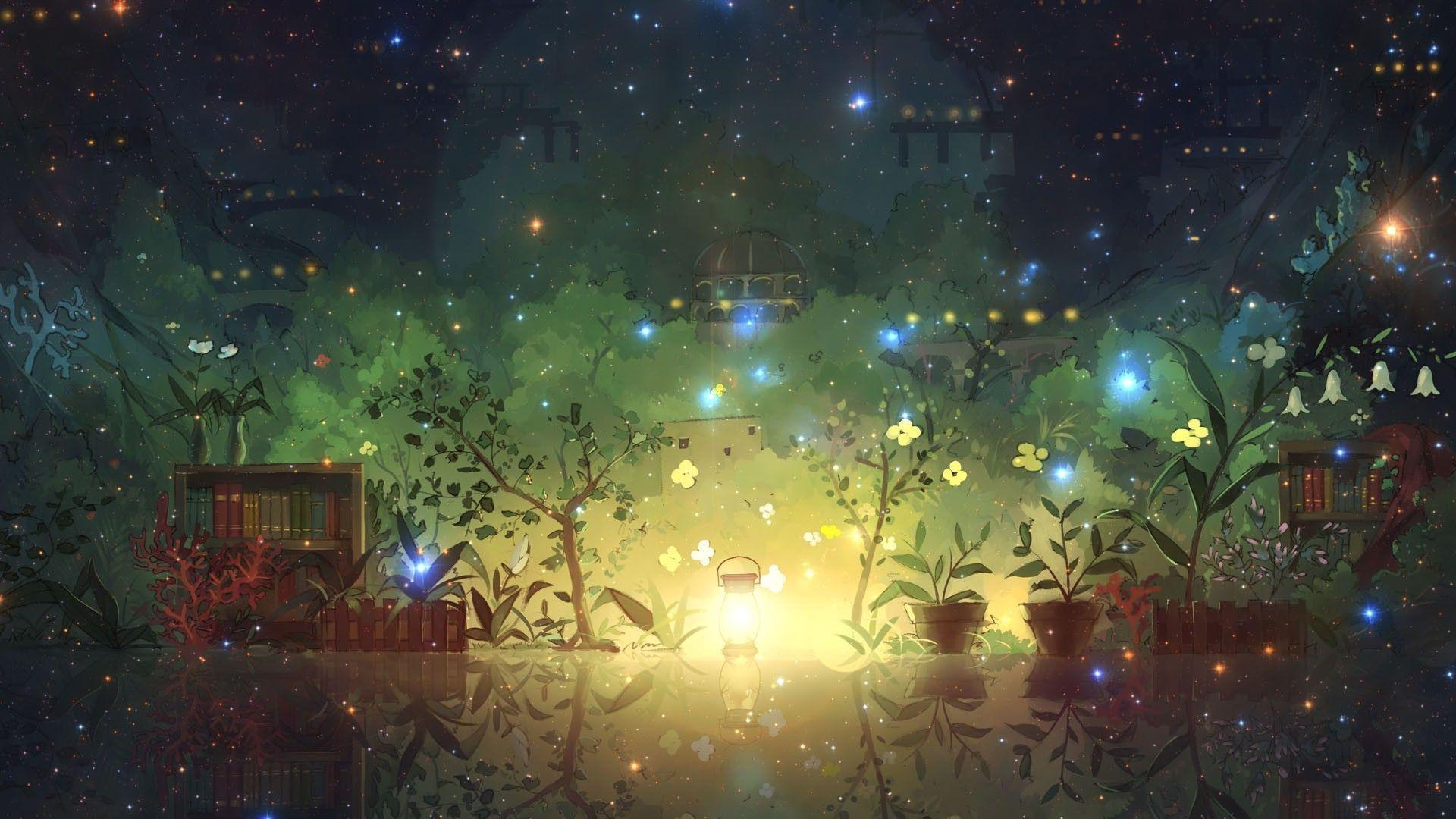 1920x1080 anime, Artwork, Fantasy Art, Forest, Nature, Life Wallpaper HD / Desktop and Mobile Background