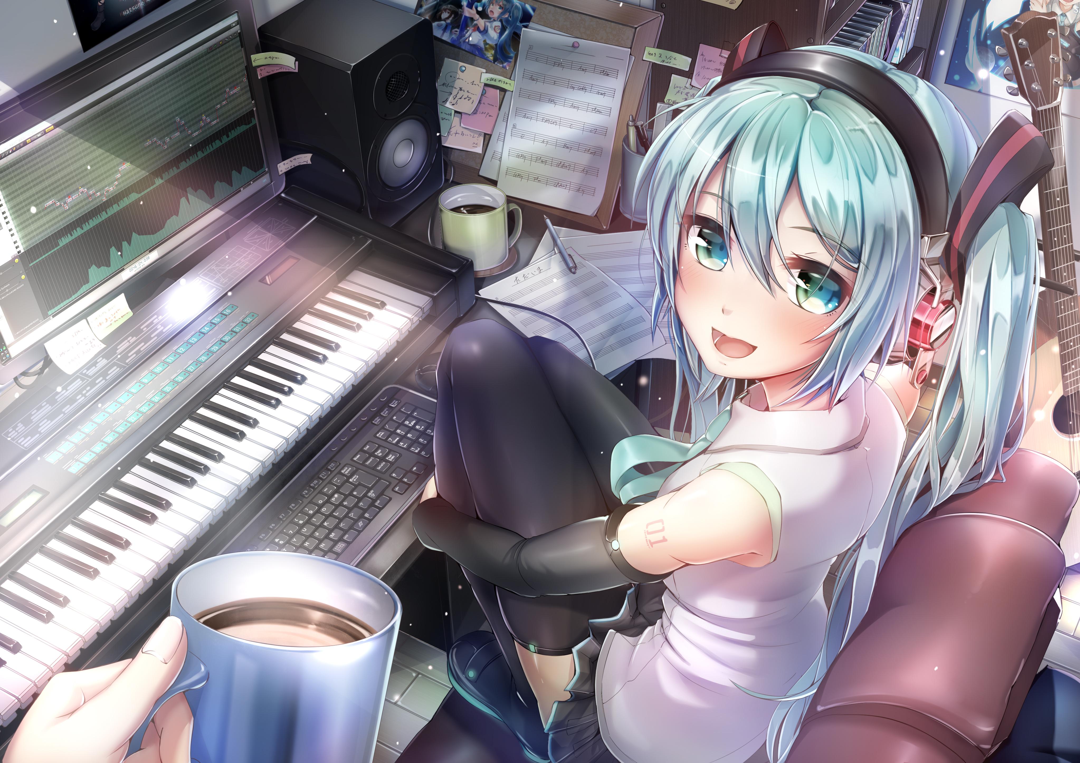 4093x2894 Vocaloid 4k Ultra HD Wallpaper by いも坊や