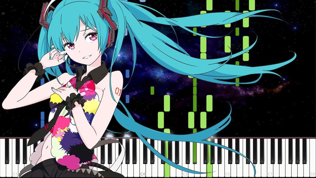 1280x720 Tell Your World Miku [Piano Tutorial] (Synthesia) // Sayuri chan
