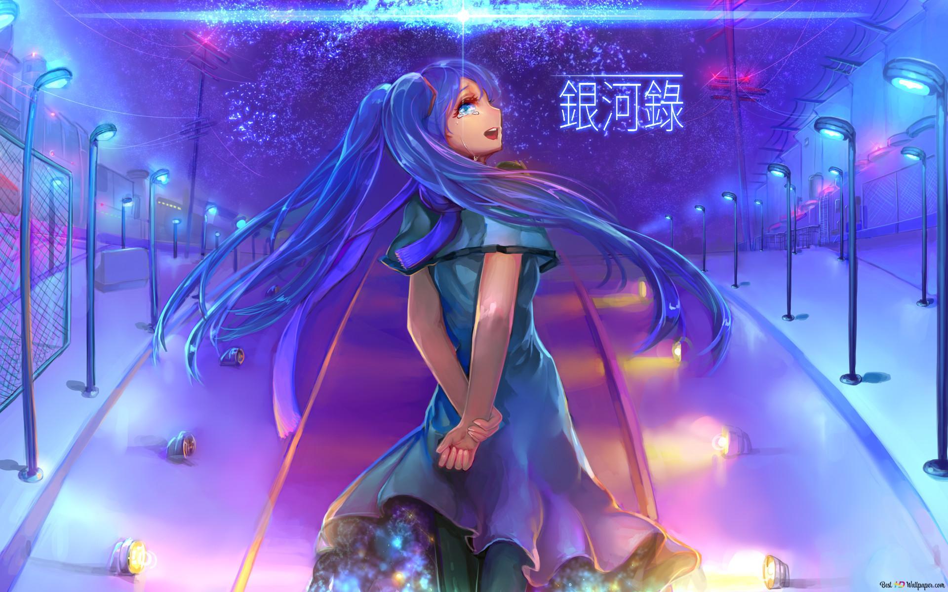 1920x1200 Vocaloid Miku Galaxy Records HD wallpaper download