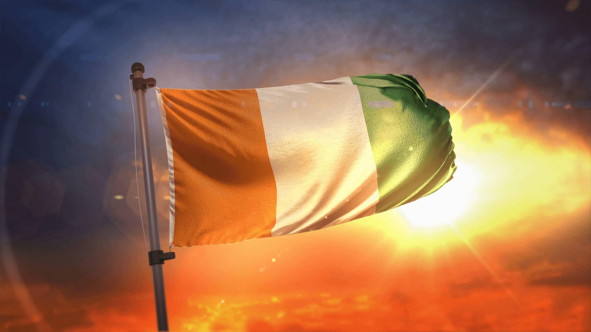 1920x1080 Download Ivory Coast Flag Under The Sunlight Wallpaper
