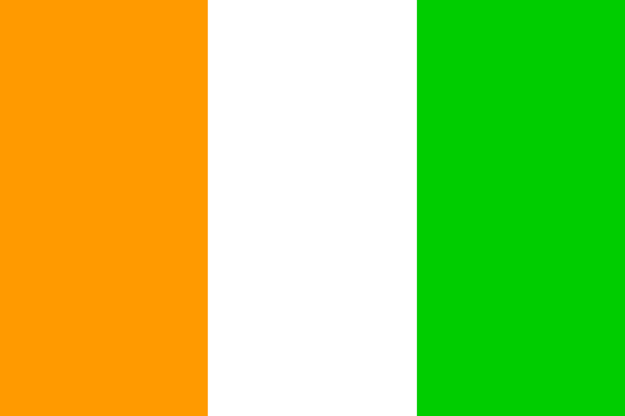 1280x853 Ivory Coast Flag Cote vector graphic