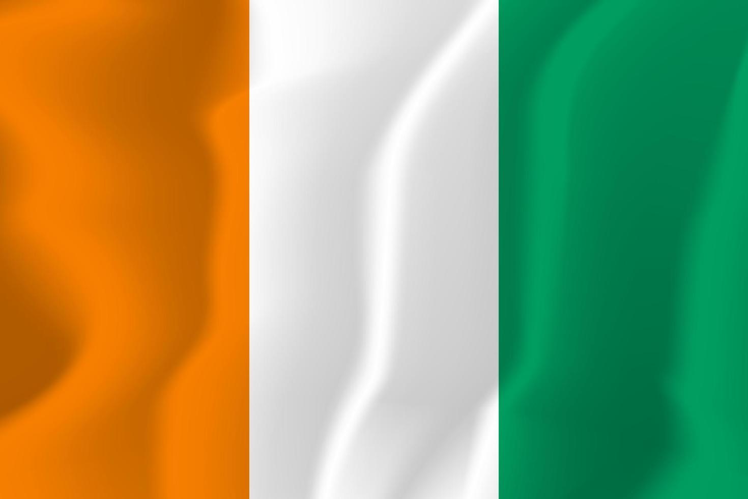 1470x980 Ivory Coast National Flag Waving Background Illustration