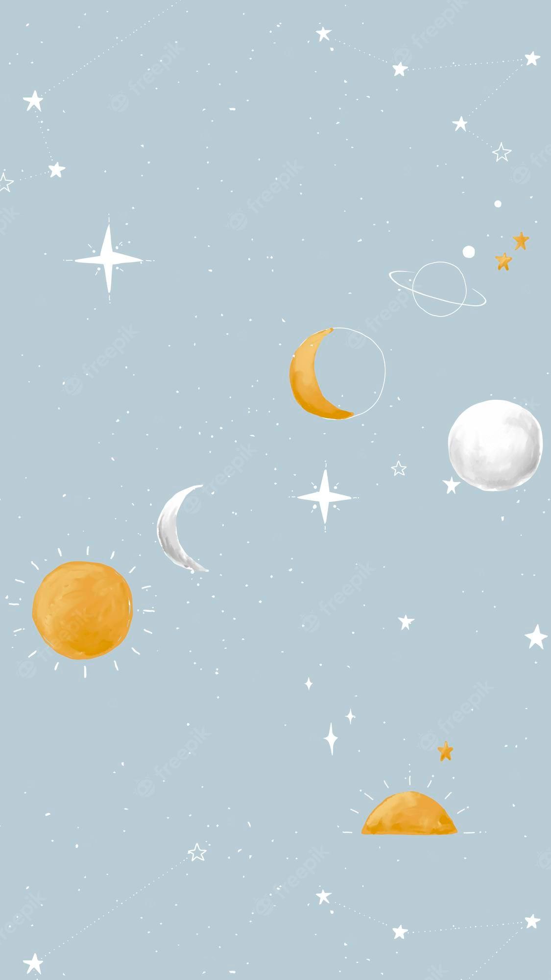 1125x2000 Free Vector. Galaxy iphone wallpaper, mobile background, cute space vector