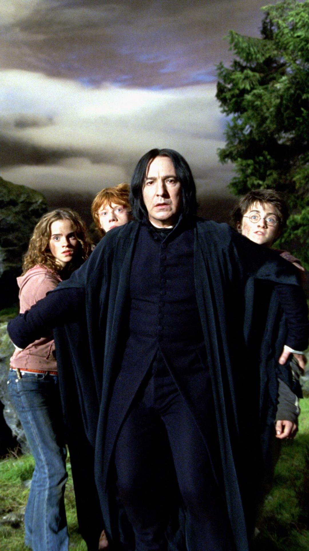 1080x1920 Wallpaper / Movie Harry Potter and the Prisoner of Azkaban Phone Wallpaper, Severus Snape, Harry Potter, Ron Weasley, Hermione Granger, 1080x1920 free download