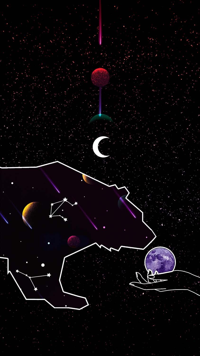 844x1500 Space Bear IPhone Wallpaper HD Wallpaper : iPhone Wallpaper