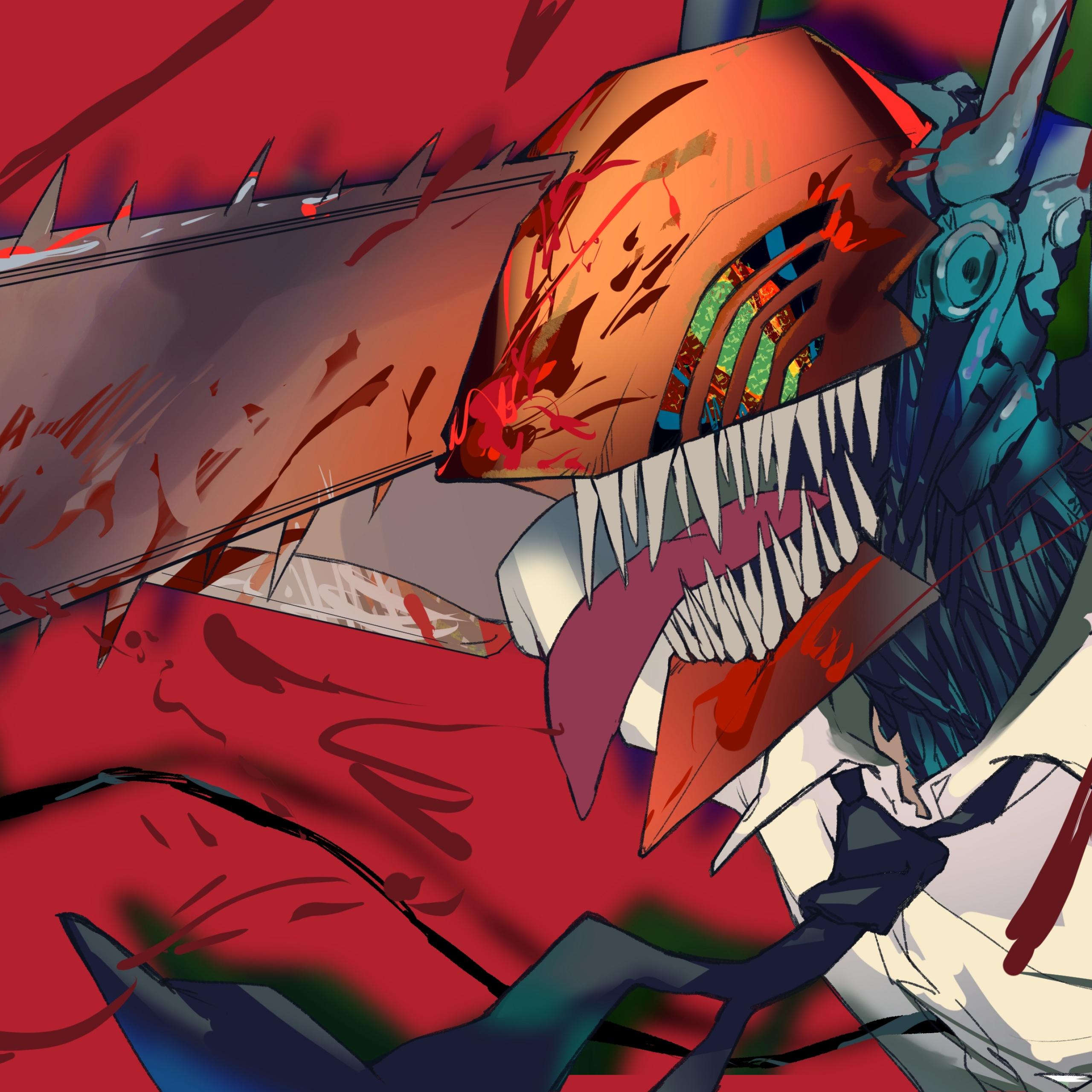 2560x2560 Chainsaw Man Wallpaper 4K, Denji, Anime
