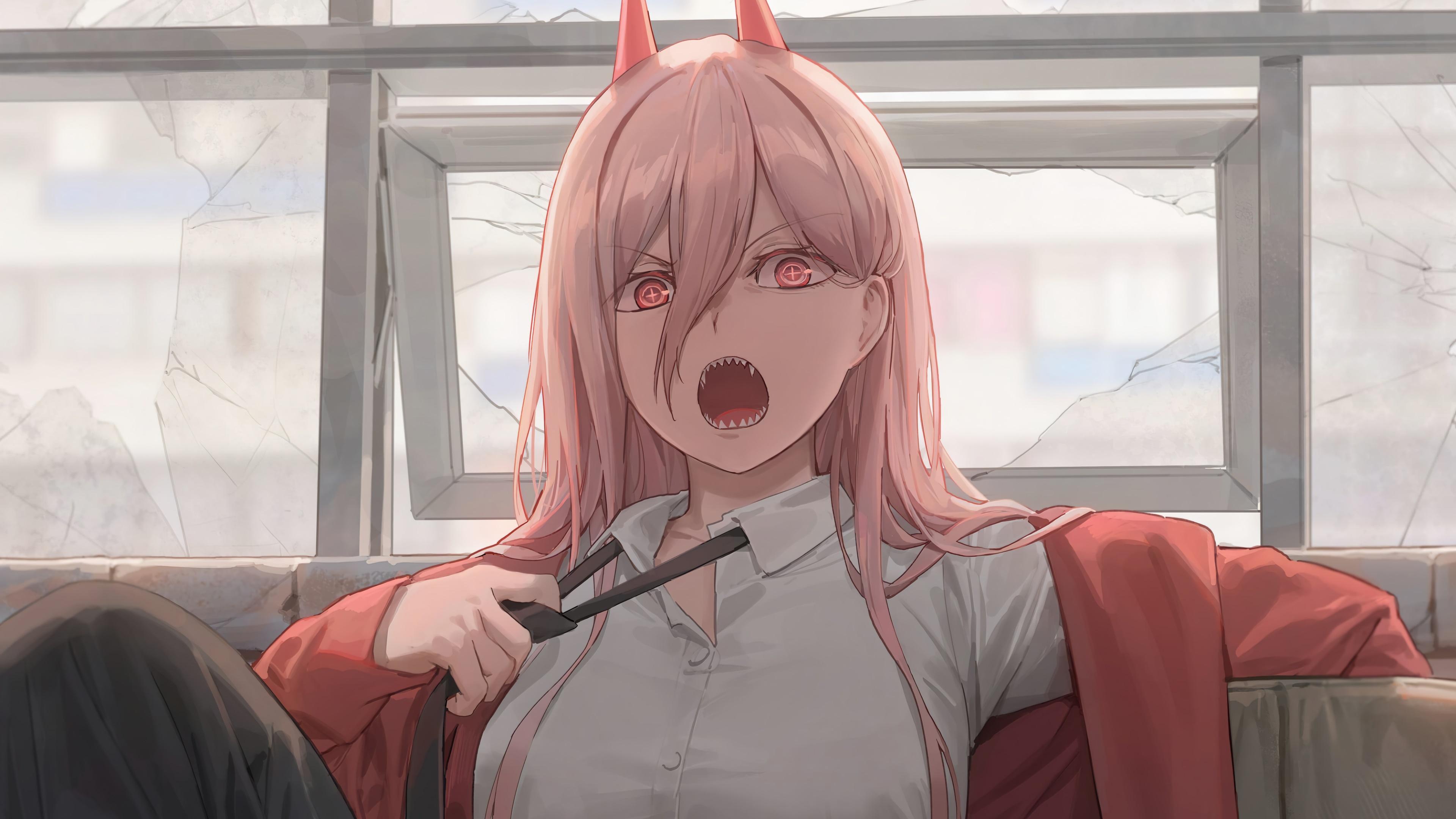 3840x2160 chainsaw man, anime, power, 4k, pc Gallery HD Wallpaper
