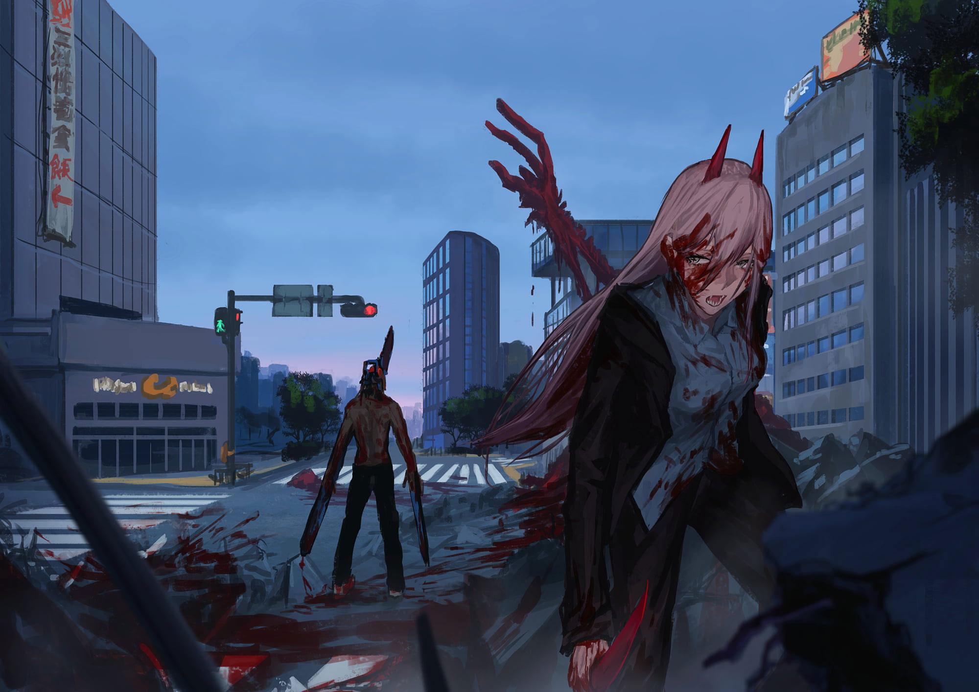 2000x1414 Wallpaper Chainsaw Man, Anime, Power Character