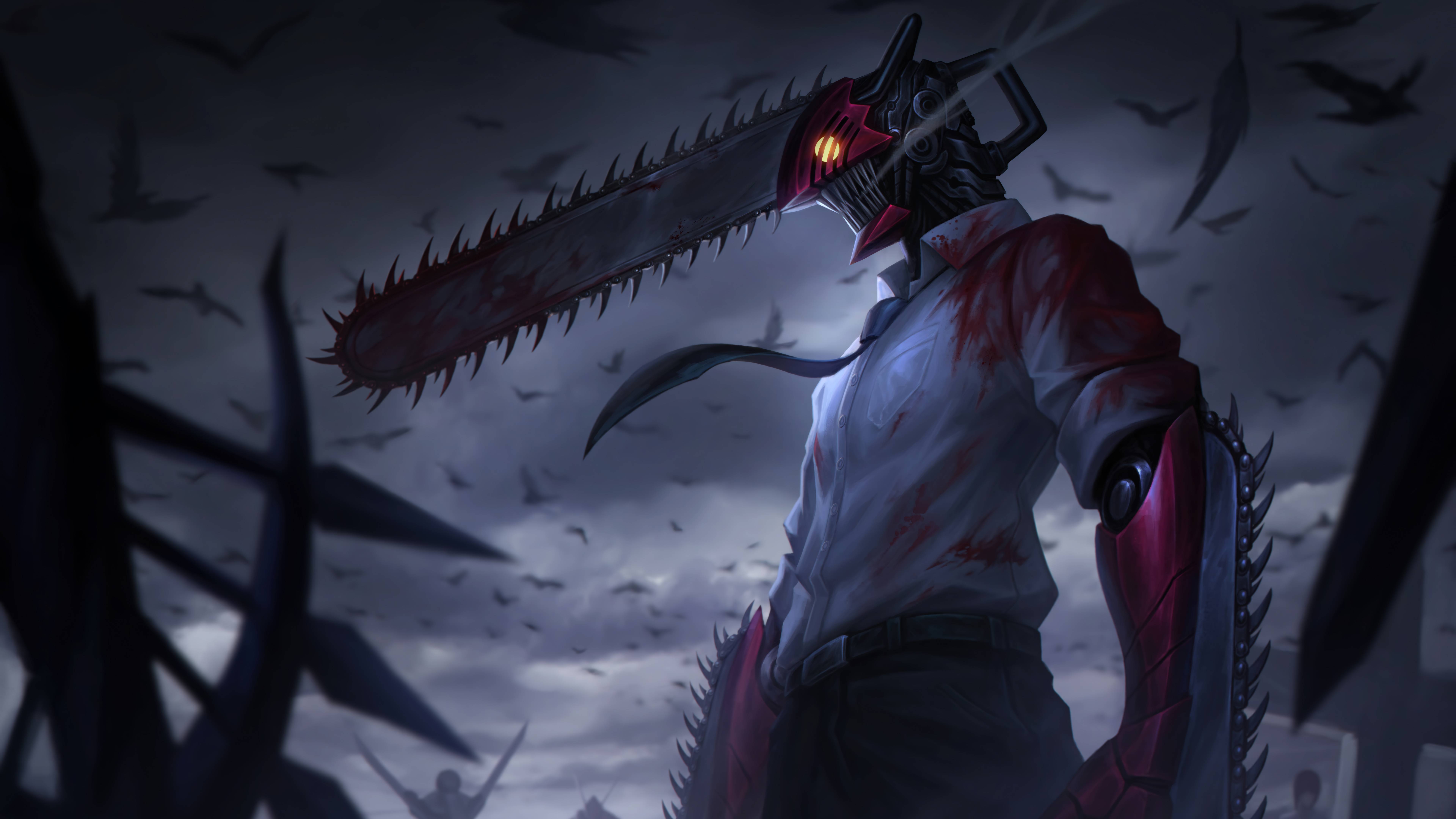 7680x4320 Denji Chainsaw Man Cool 8K Wallpaper, HD Anime 4K Wallpaper, Image, Photo and Background