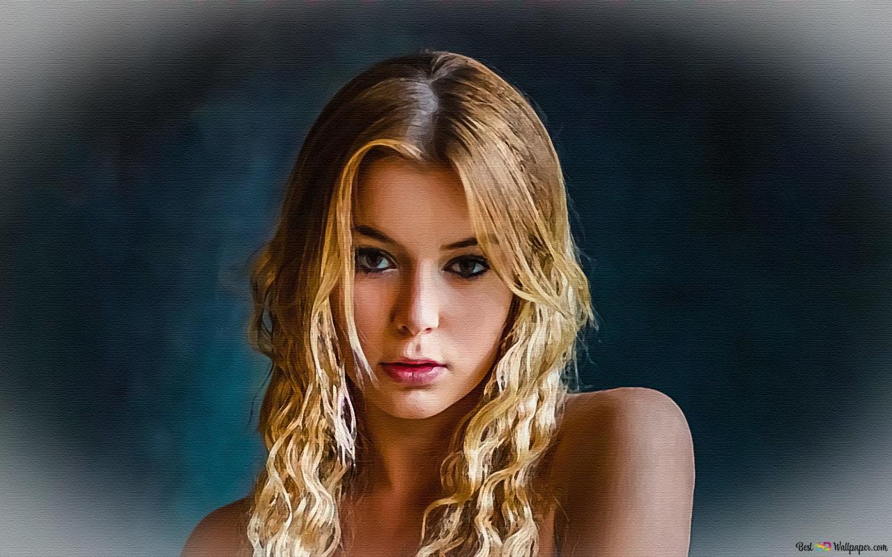 1280x800 A beautiful blonde lady 4K wallpaper download