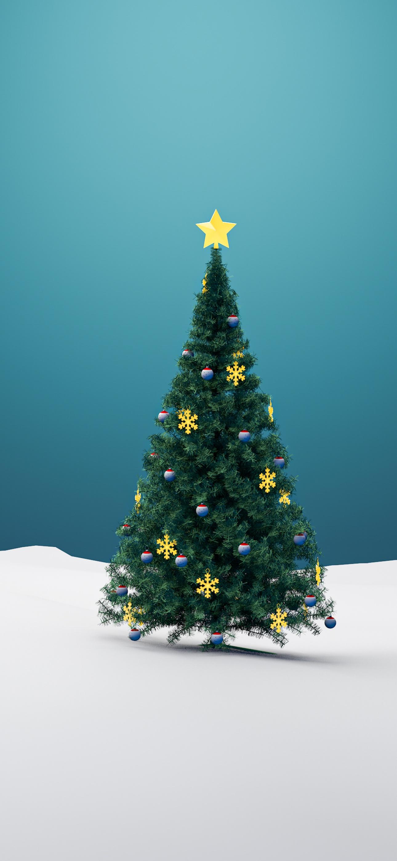 1290x2796 Christmas Tree Wallpaper 4K, Christmas Decoration, Celebrations Christmas