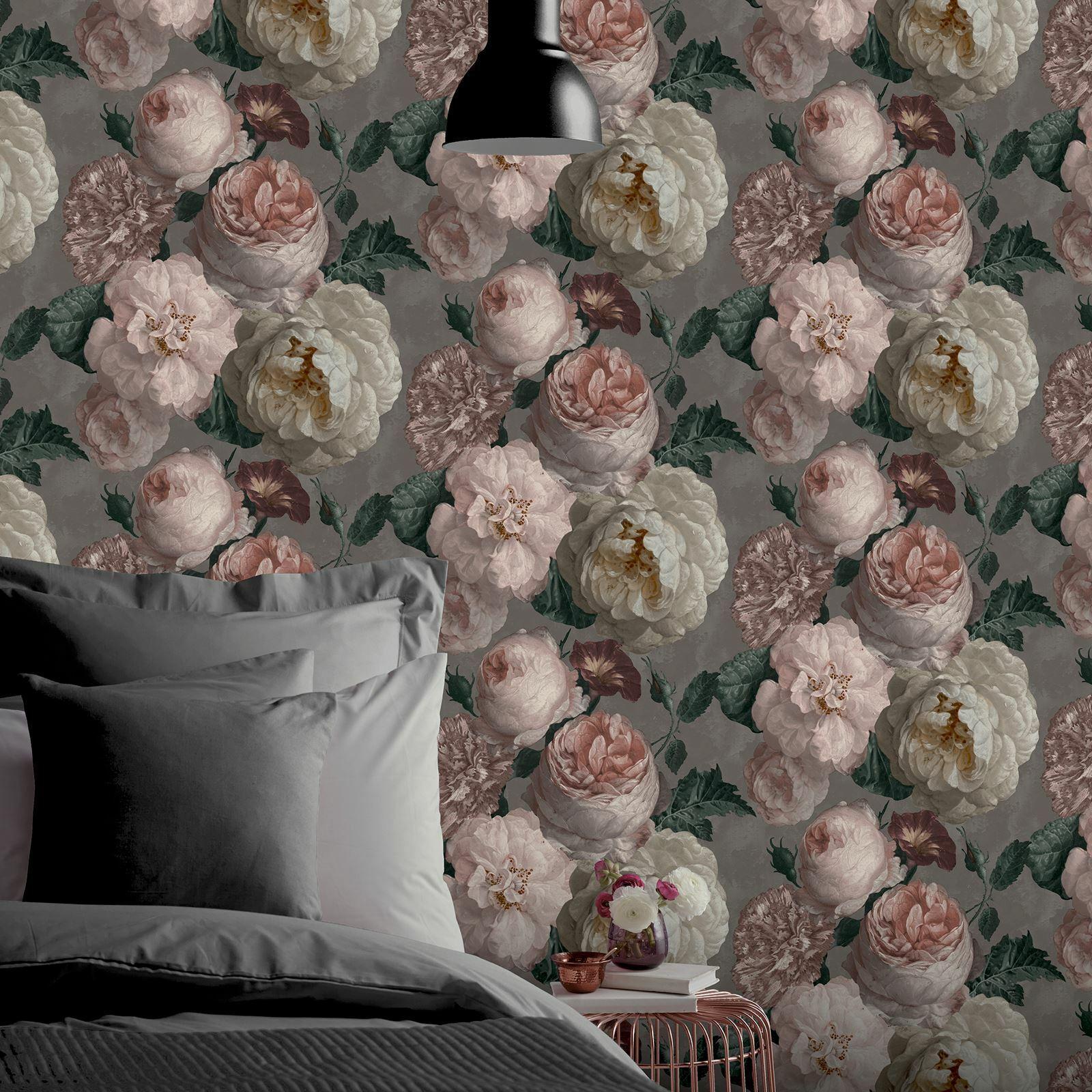 1600x1600 Highgrove Vintage Garden Floral Flowers Pink 909302