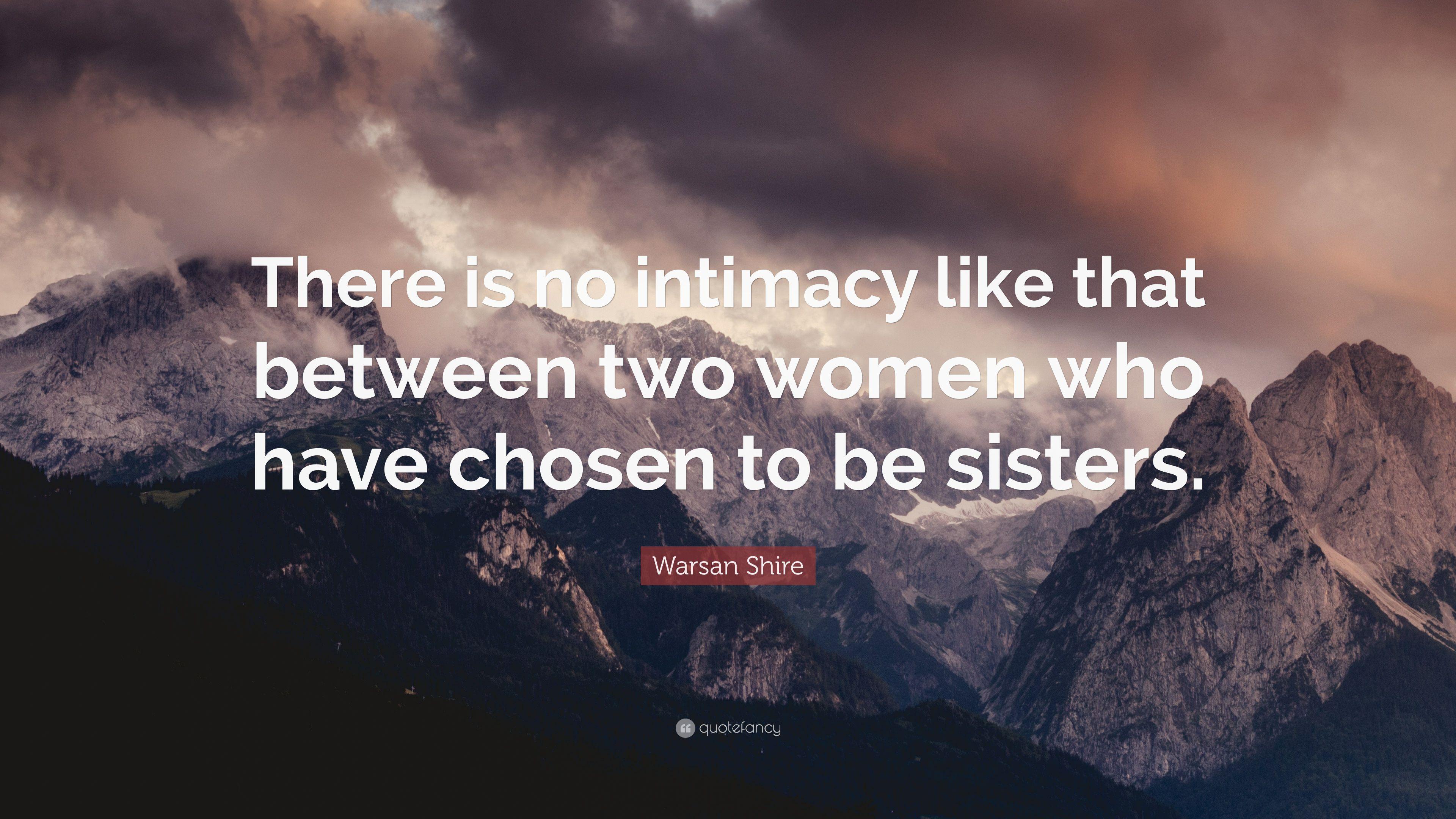 3840x2160 Warsan Shire Quote: “There is no intimacy like that between two
