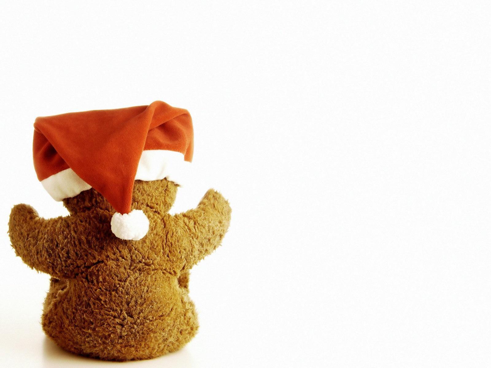 1600x1200 Group of Christmas Teddy Bear Wallpaper