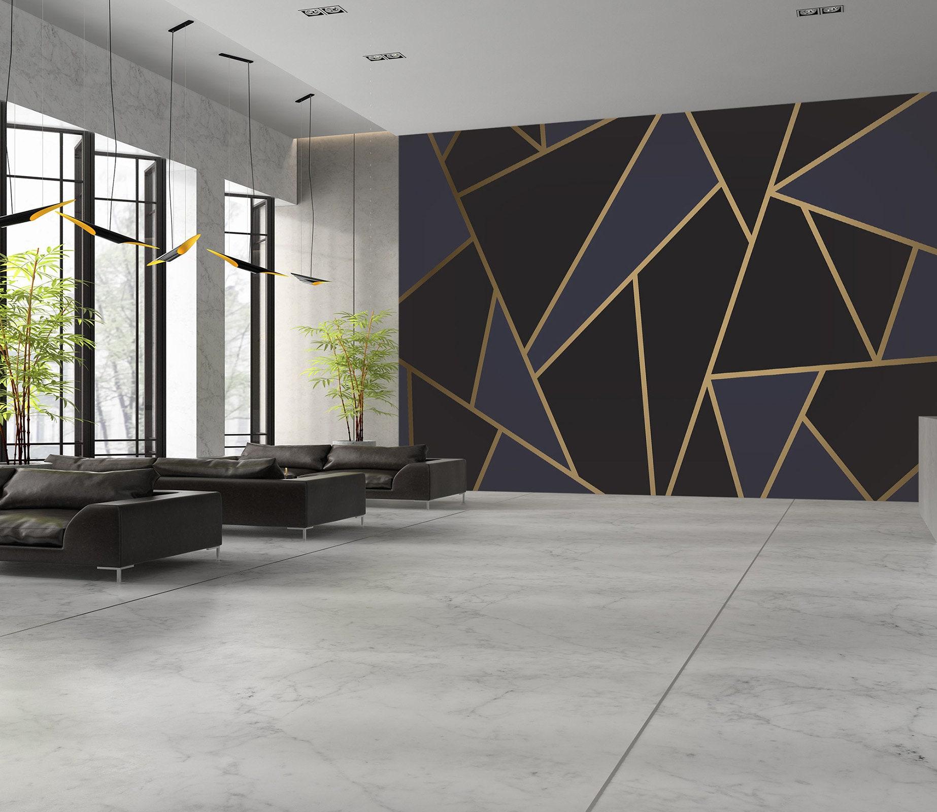 1846x1600 3D Black Dark Purple Office L1508 Commercial Removable