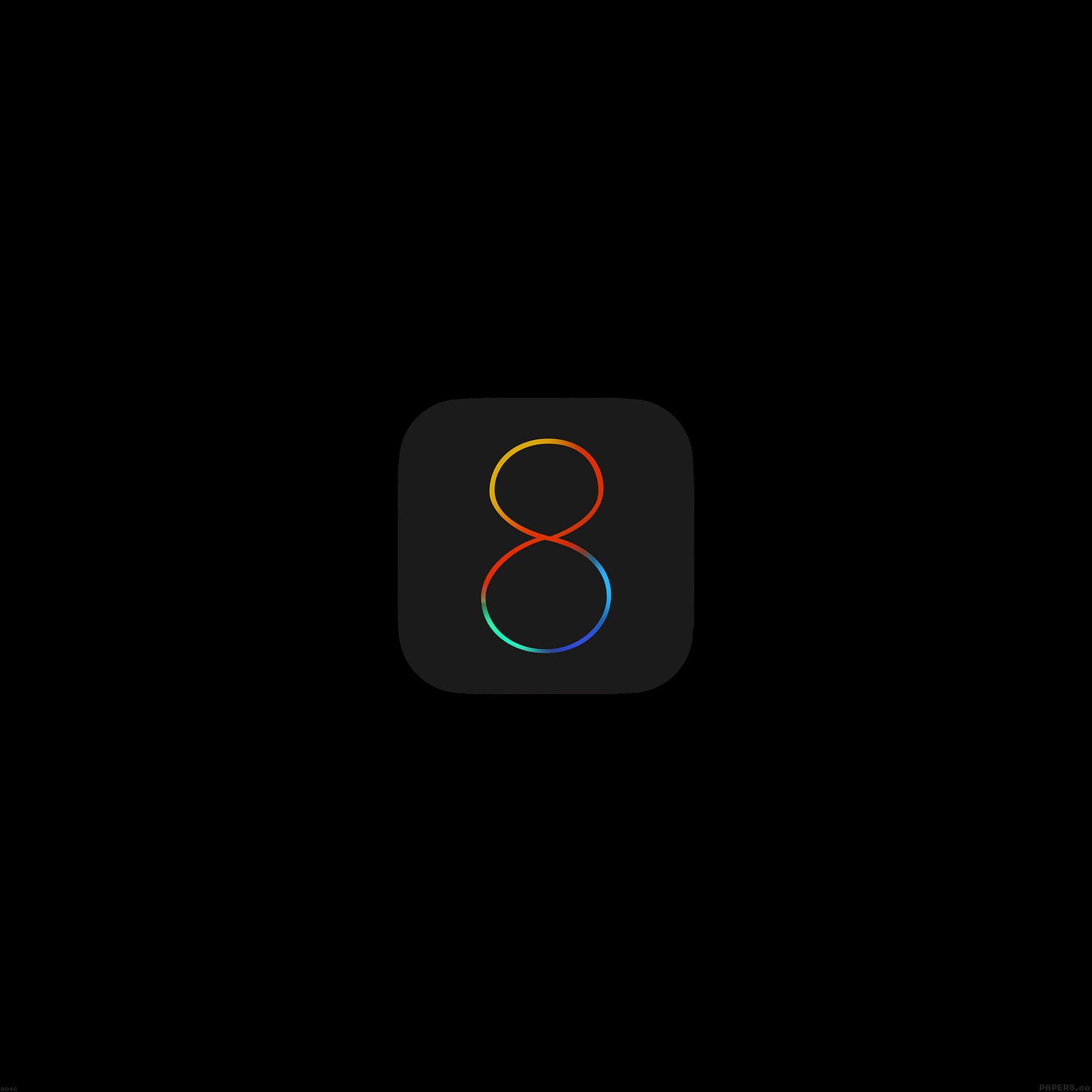 2048x2048 Apple Ios8 Dark Logo