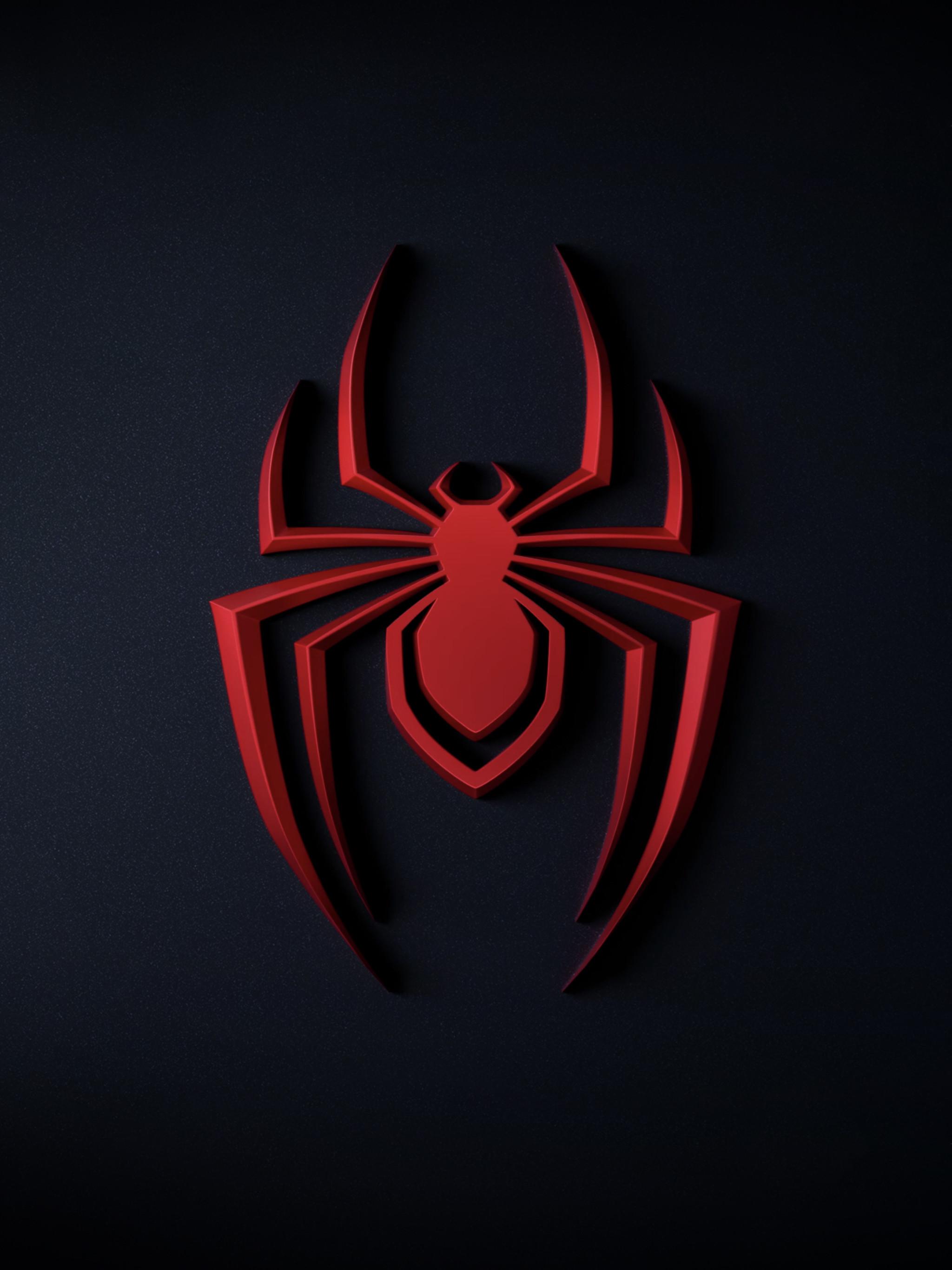 2048x2732 Spider Man: Miles Morales Logo