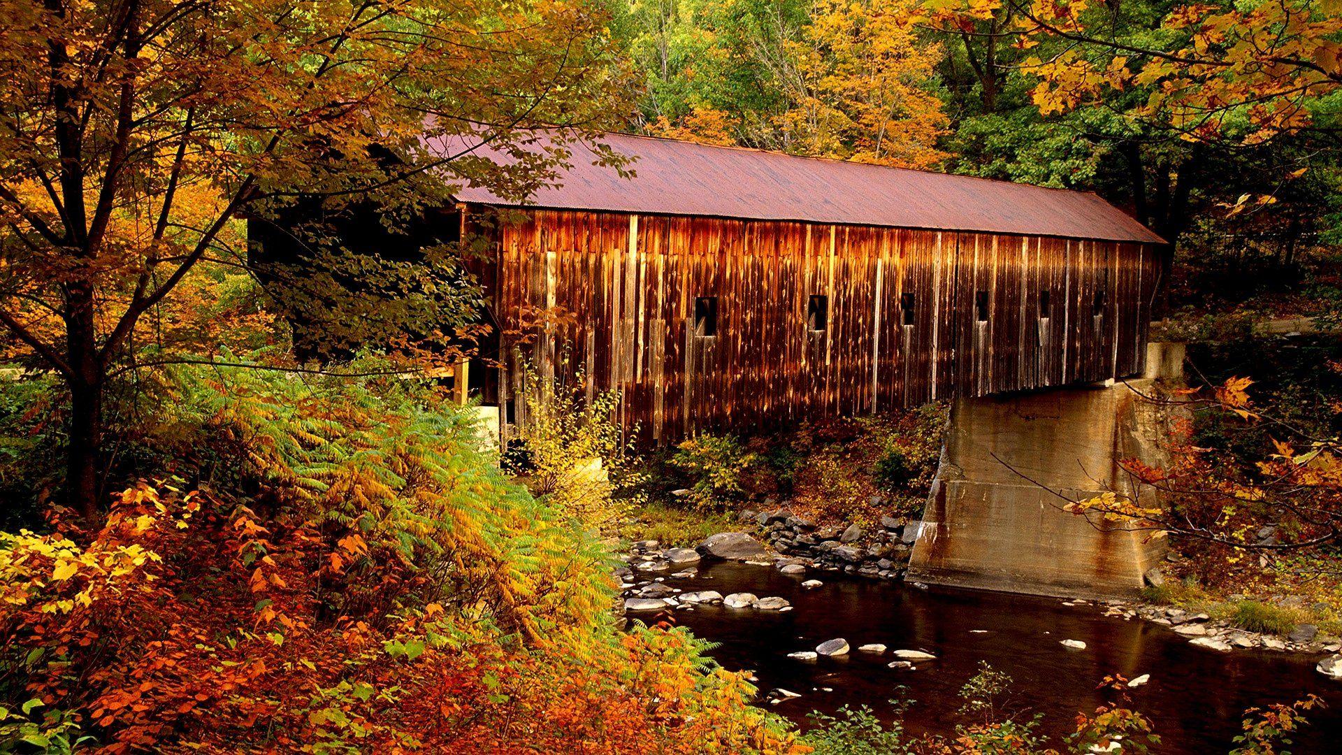1920x1080 Covered Bridges In Vermont