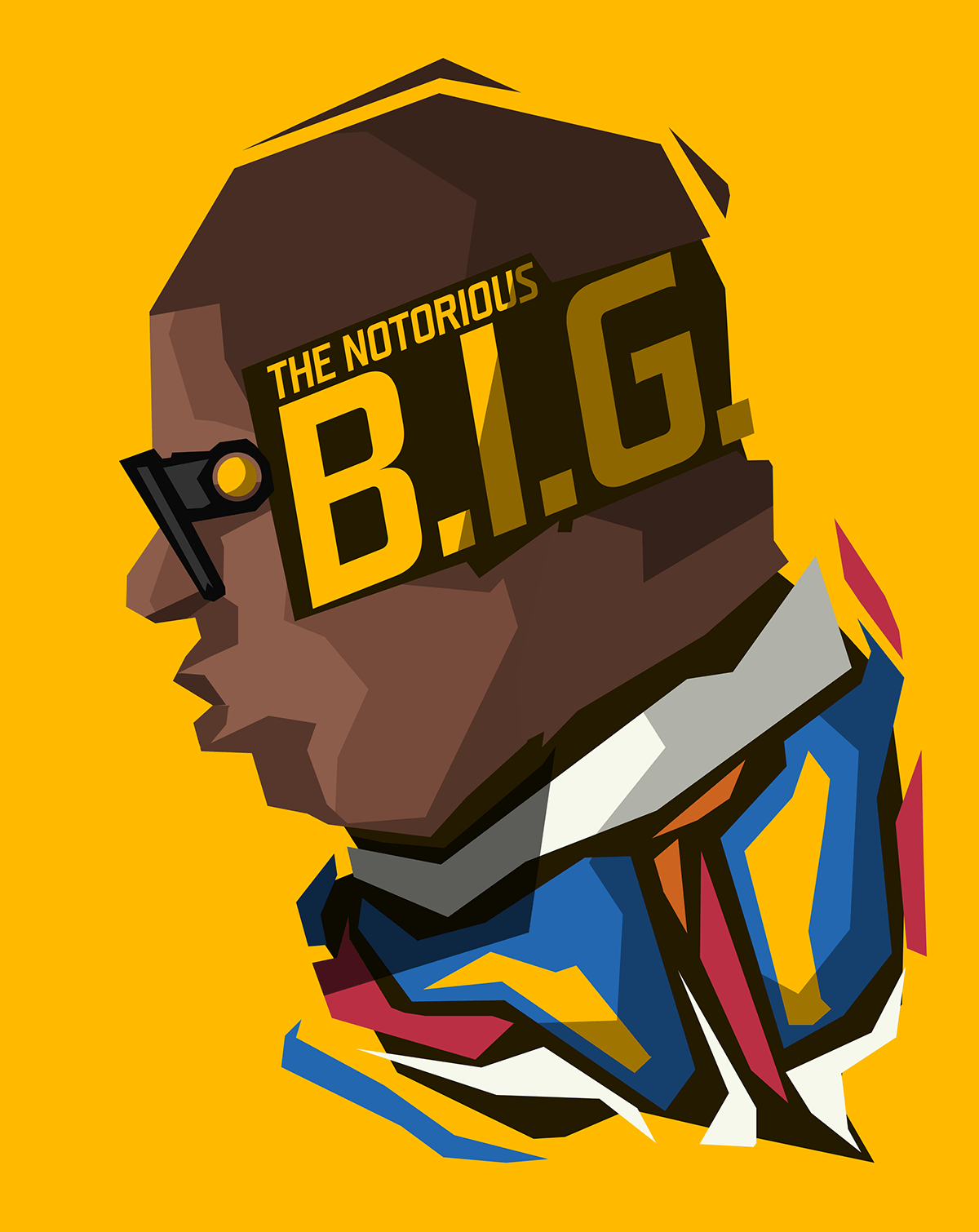 1200x1510 illustration, logo, Rapper, cartoon, yellow background, The Notorious B I G, font Gallery HD Wallpaper