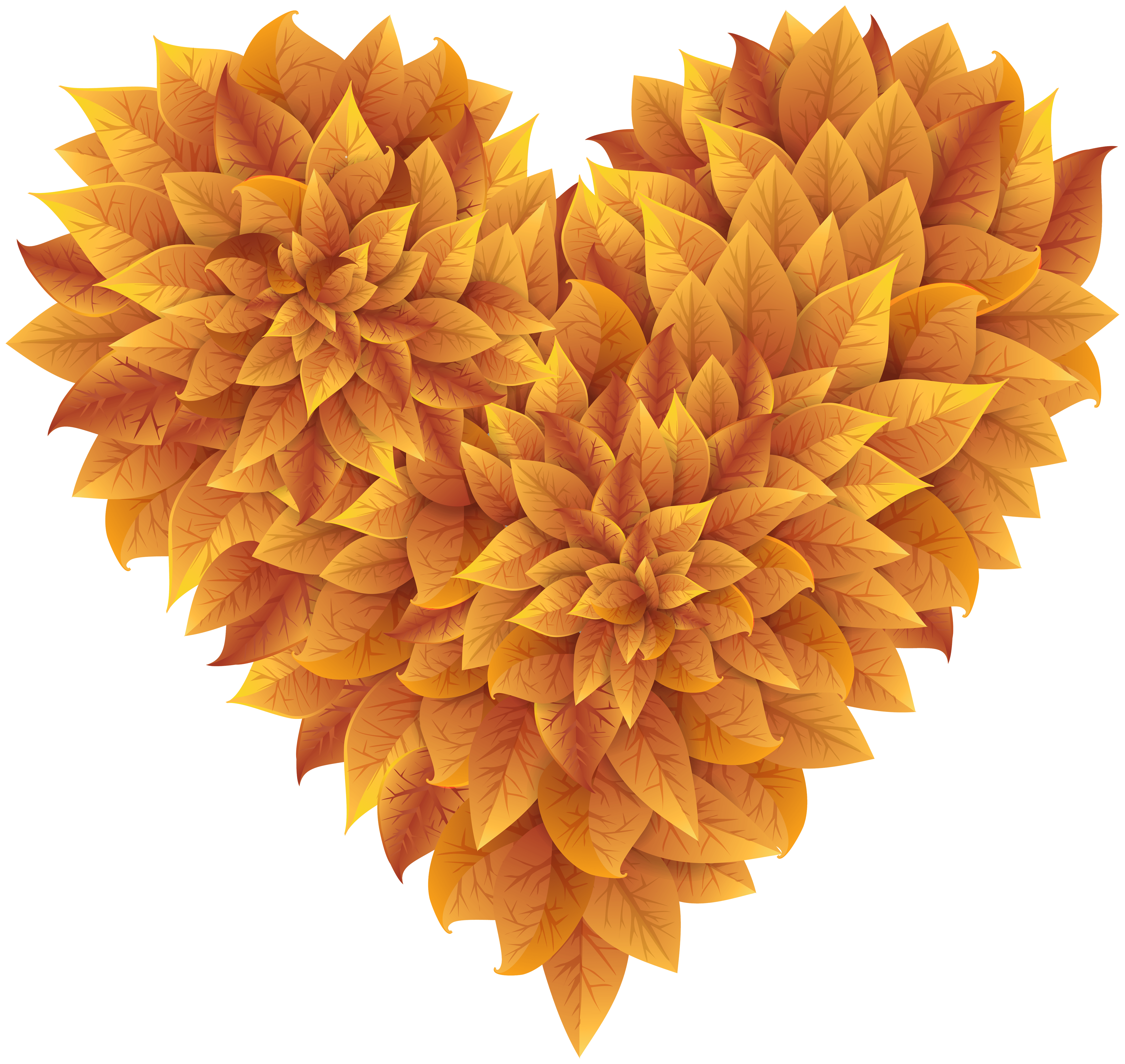 4500x4256 Autumn Leaves Heart Clipart PNG Image​-Quality Free Image and Transparent PNG Clipart