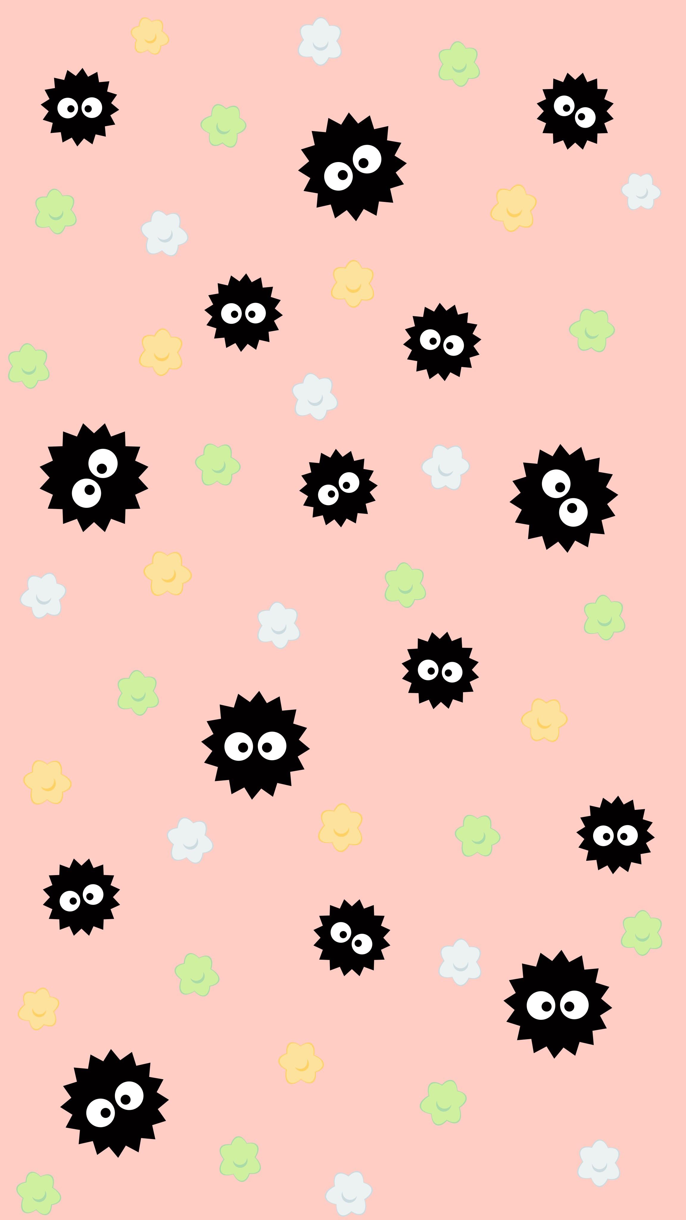 2304x4096 Threw together a simple Ghibli phone wallpaper, thought I would share