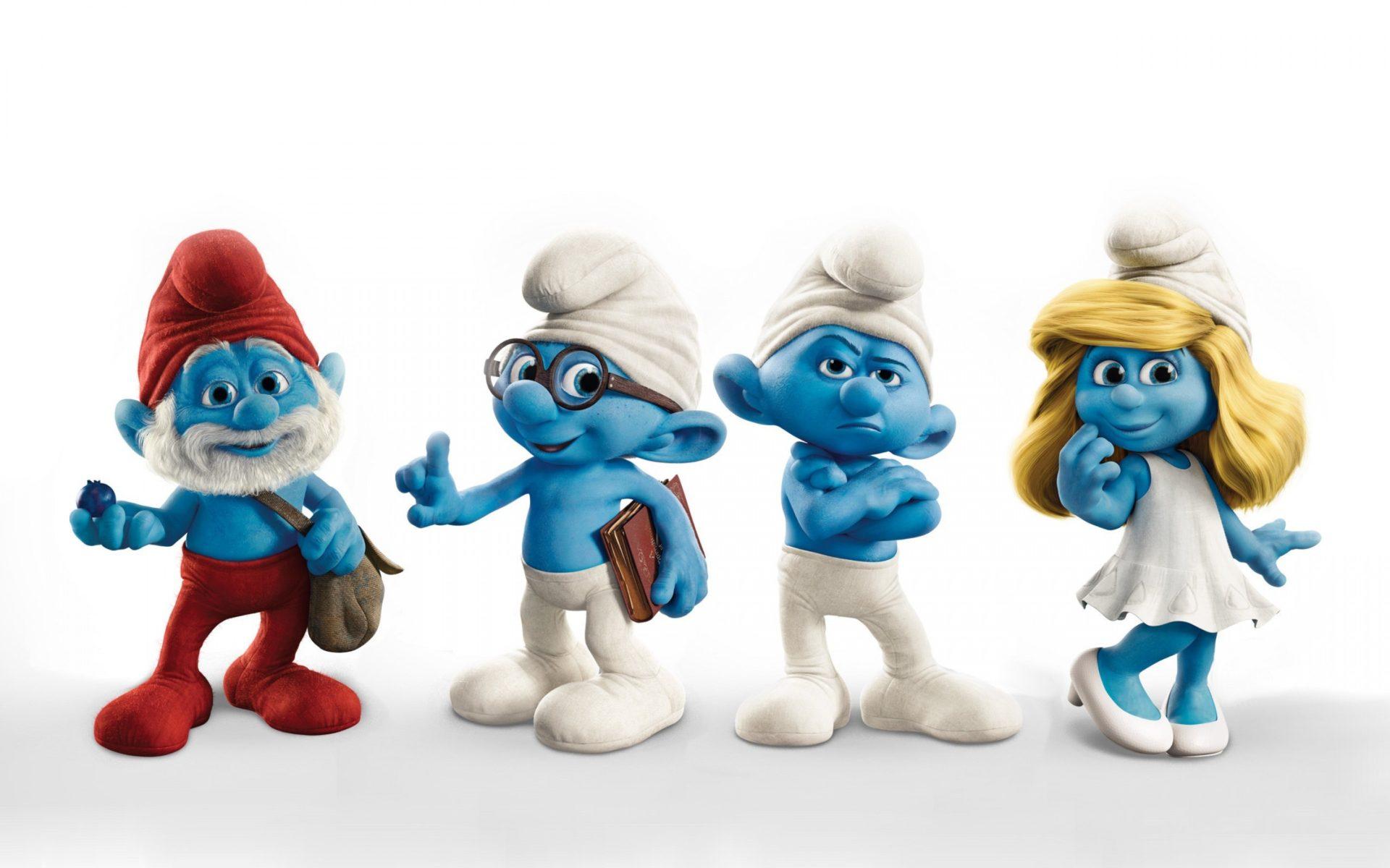 1920x1200 The Smurfs Characters Papa Smurf Brainy Smurf Grouchy Smurf And Smurfette Desktop Background 2880x1800 :