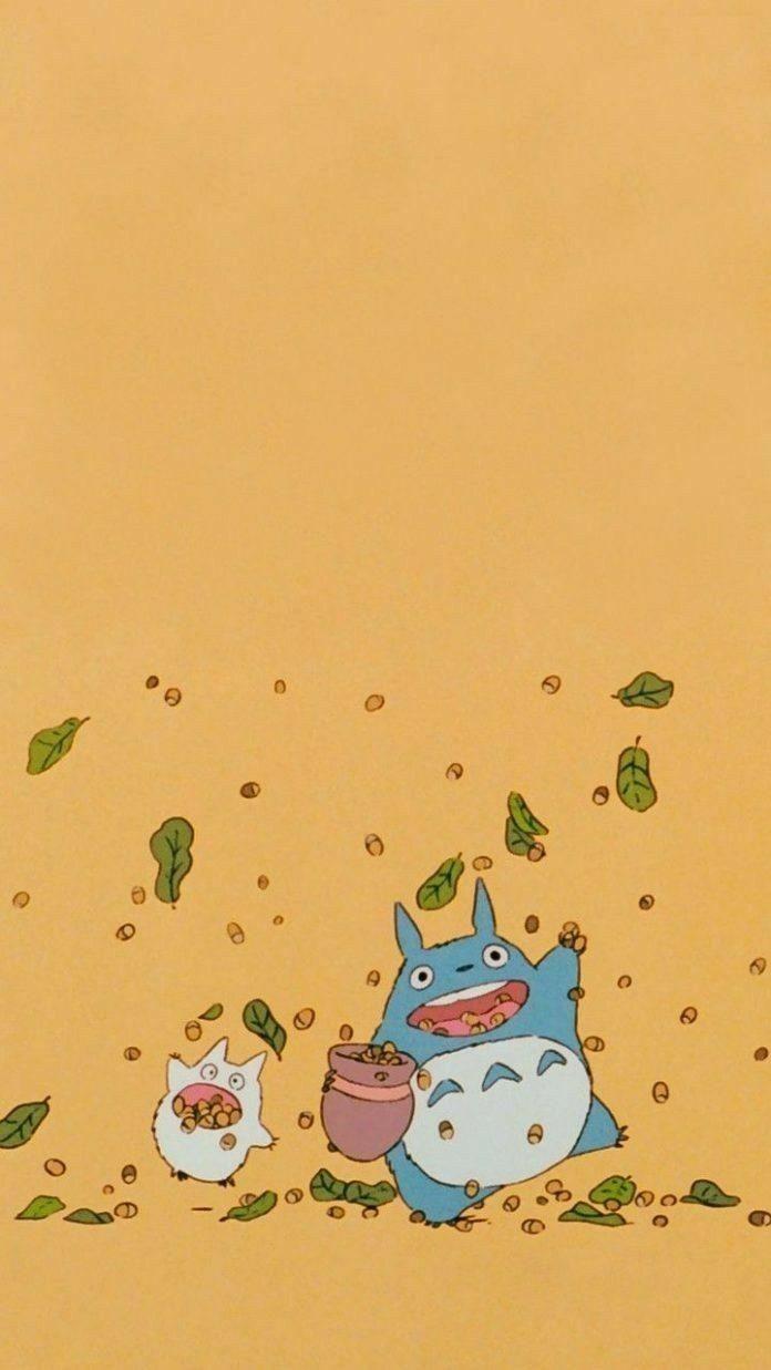 696x1237 Totorin. Cute fall wallpaper, Studio ghibli art, Wallpaper iphone cute