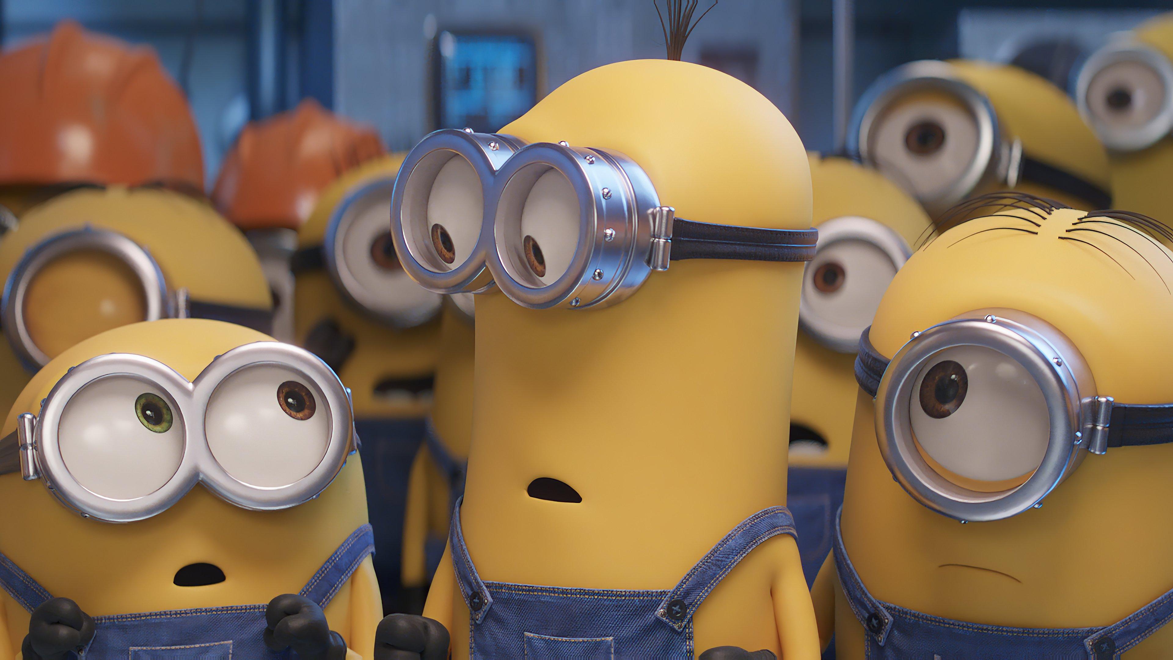 3840x2160 Bob Kevin and Stuart Minions The Rise of Gru Wallpaper 4k for Desktop