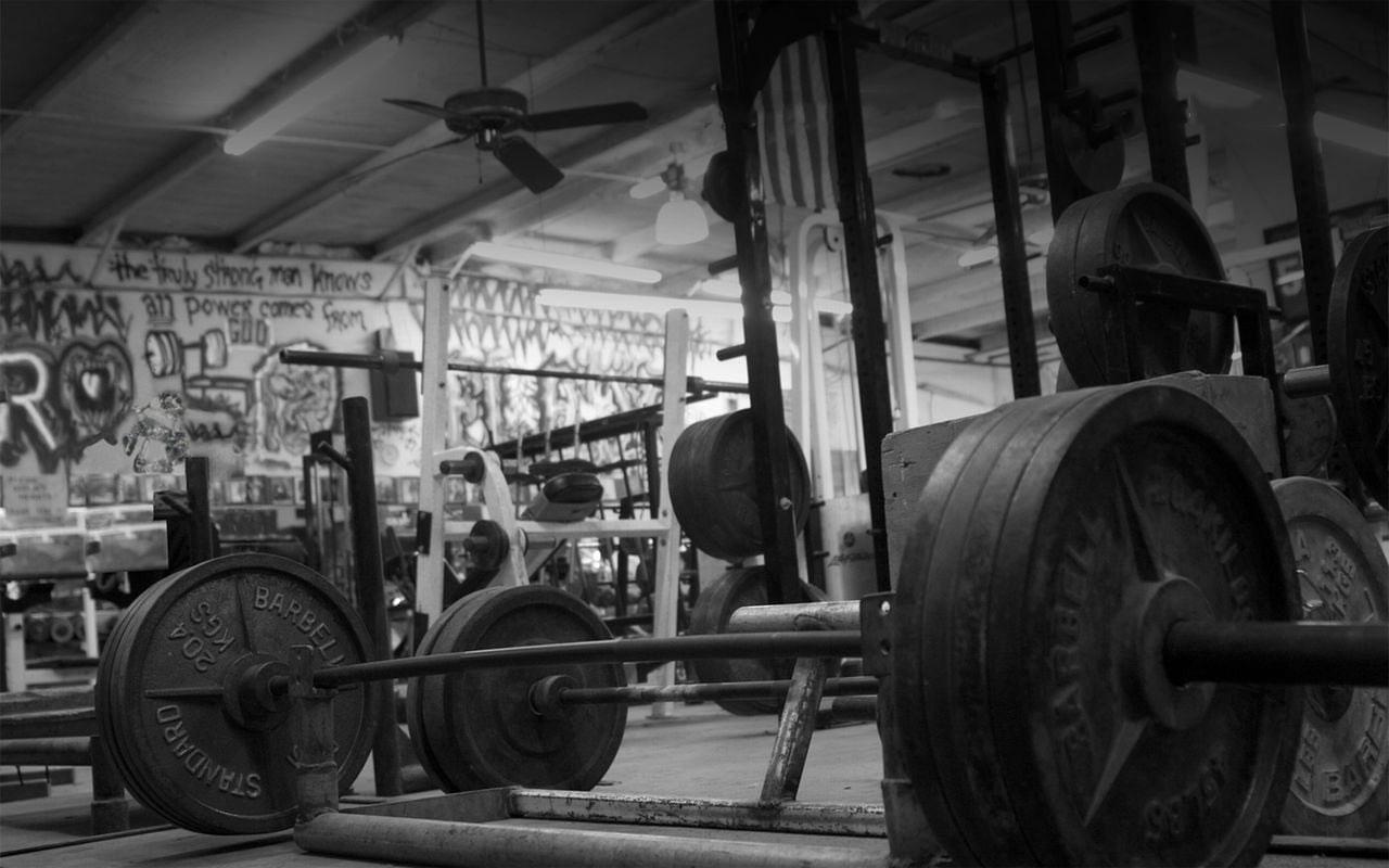 1280x800 Wallpaper Black Barbell, Working Out, Exercise, Gyms