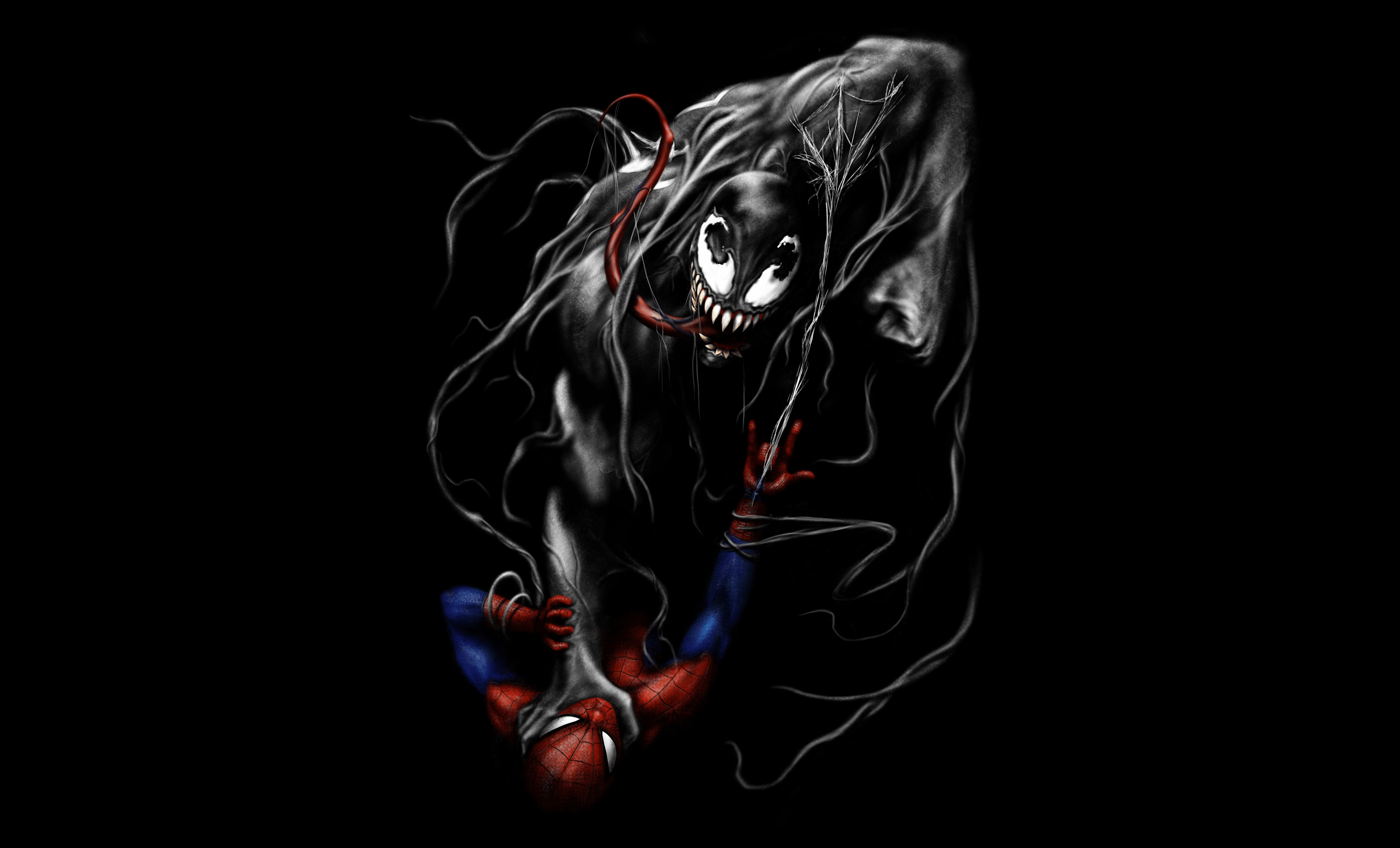 Venom Black Wallpapers - Top Free Venom Black Backgrounds - WallpaperAccess