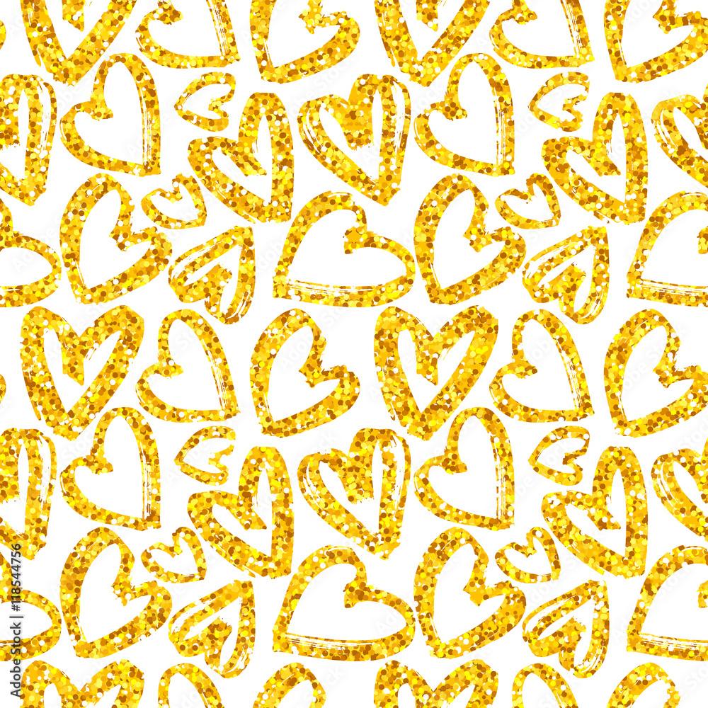 Gold Glitter Hearts Wallpapers - Top Free Gold Glitter Hearts