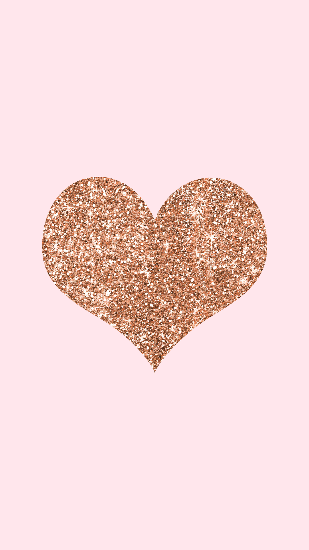 1080x1920 Glitter Heart Phone Background