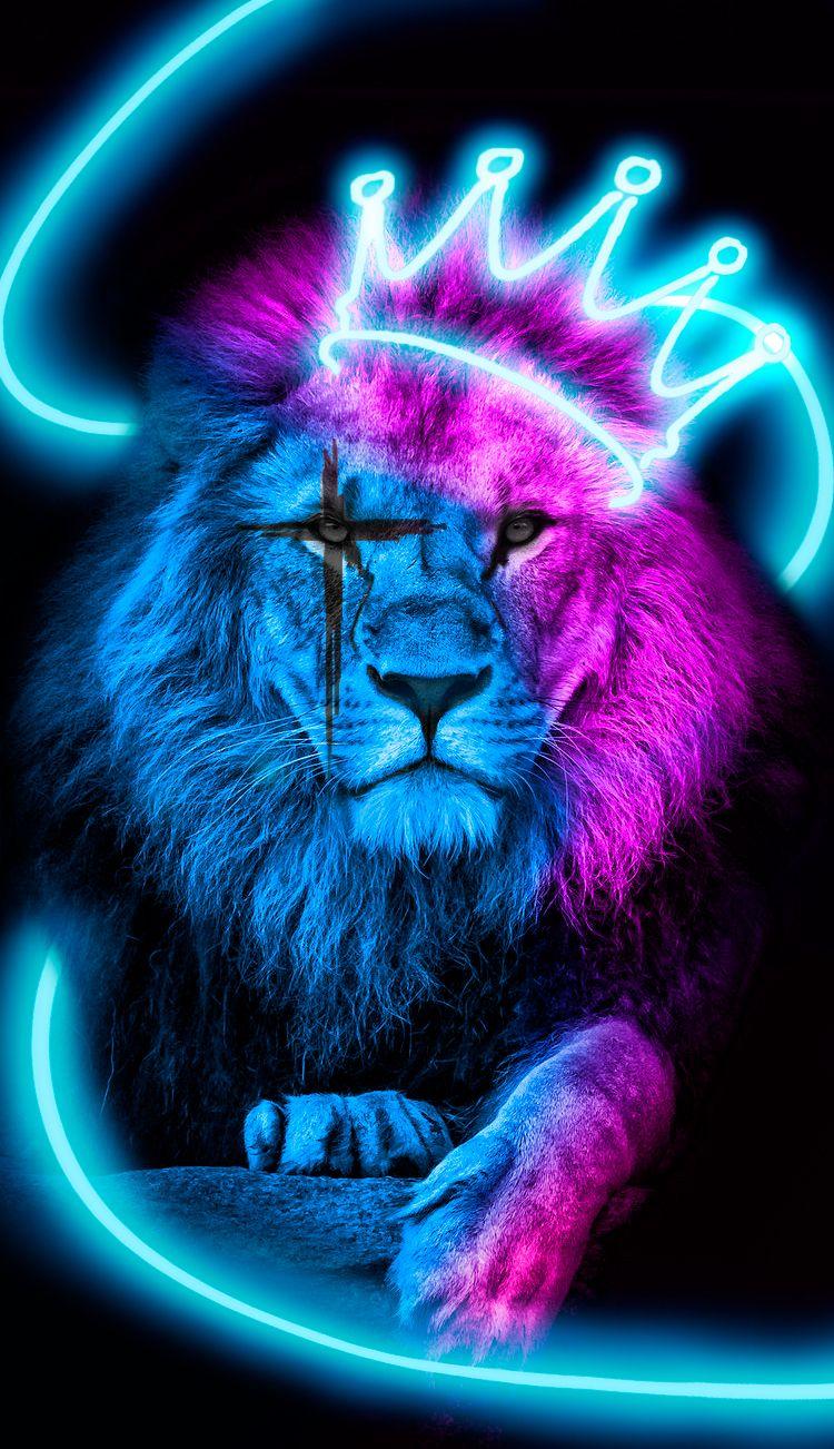 750x1302 Meus pin. Lion artwork, Lion wallpaper, Spirit animal art