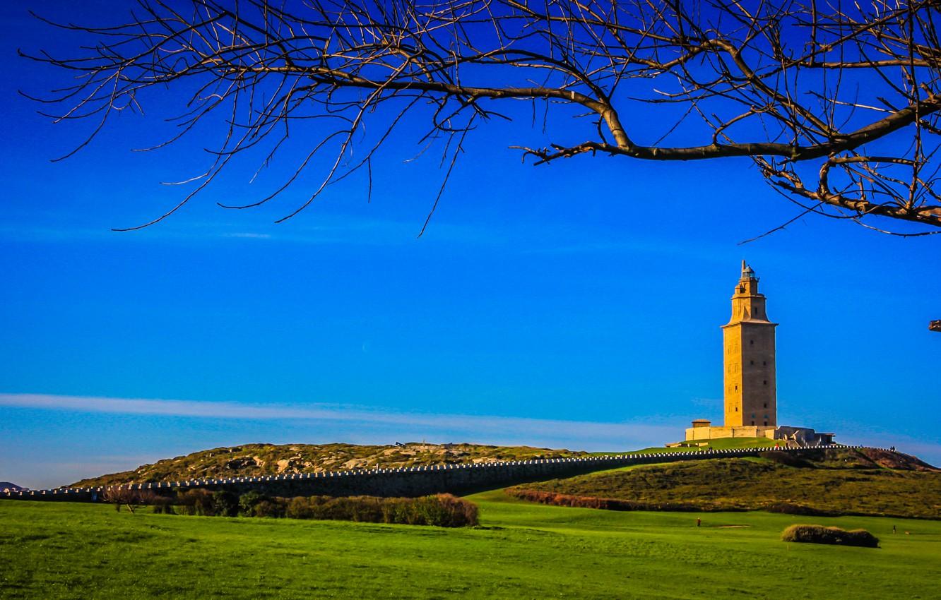1332x850 Wallpaper Spain, the Roman lighthouse, the tower of Hercules, (Torre de Hercules), La Coruna image for desktop, section пейзажи
