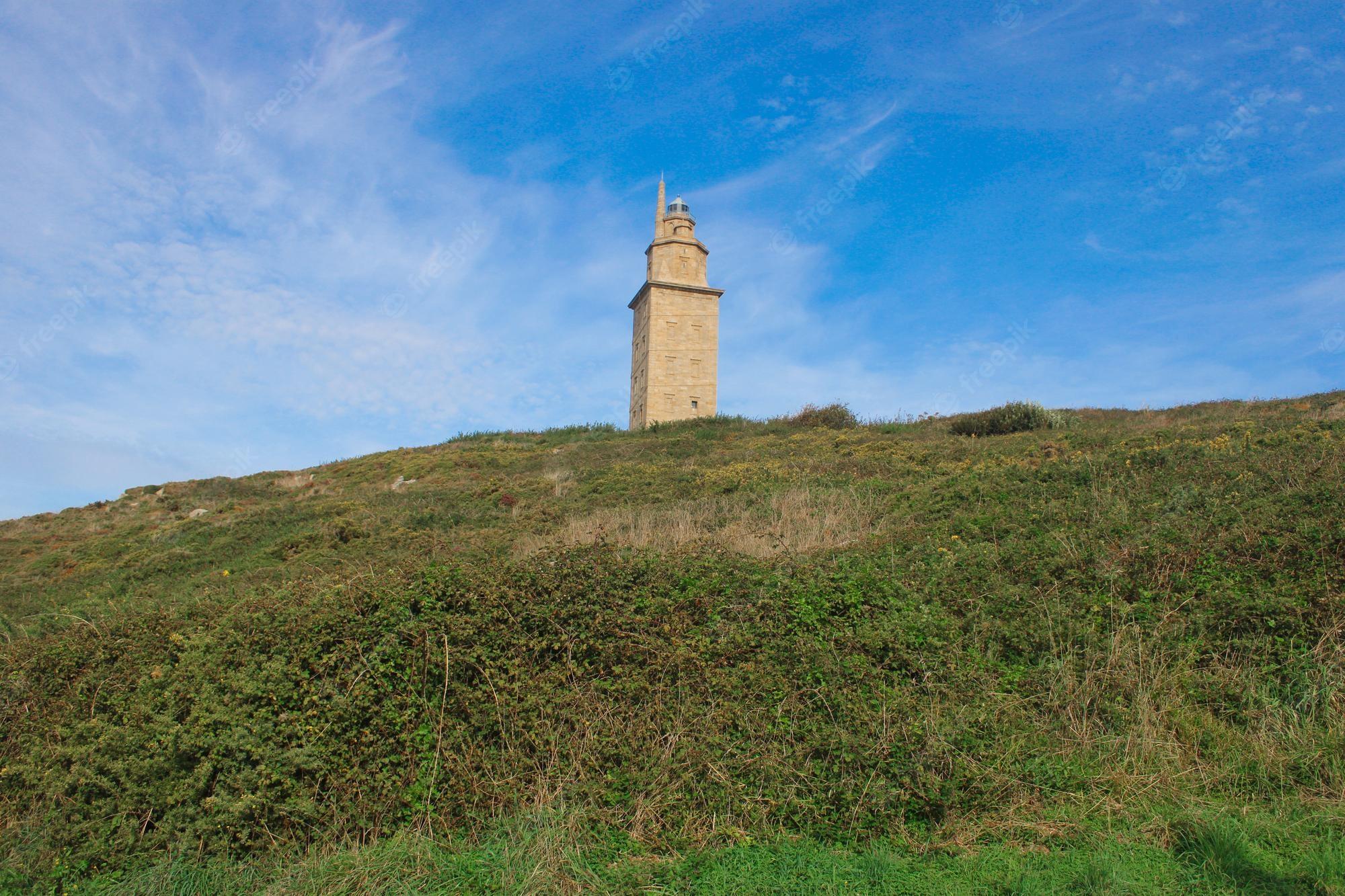 2000x1333 Premium Photo. General view of the tower of hercules located in coruna galicia spain