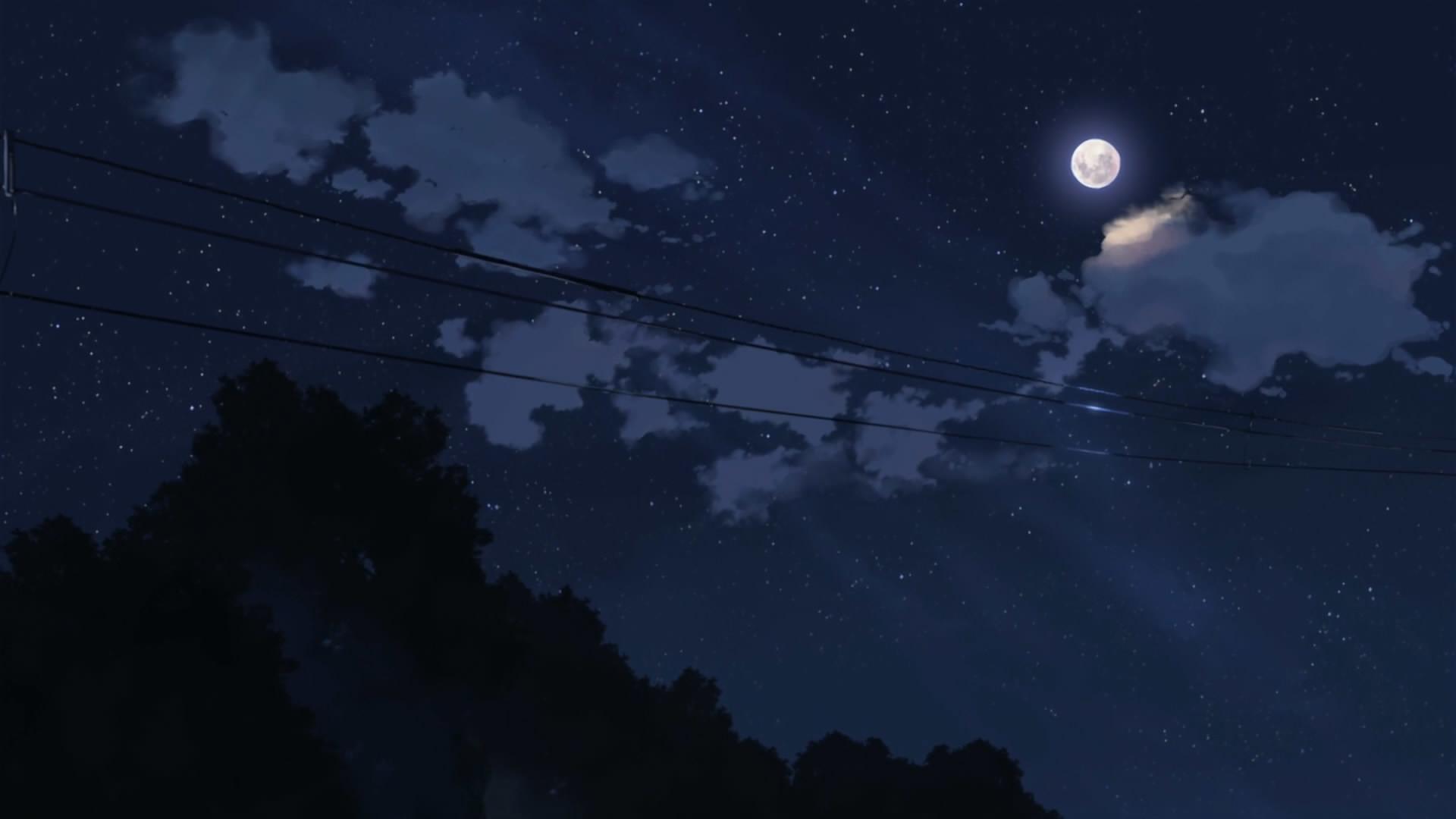 1920x1080 Anime Night Sky Background Download anime night sky wallpaper 5776 free powerpoint background