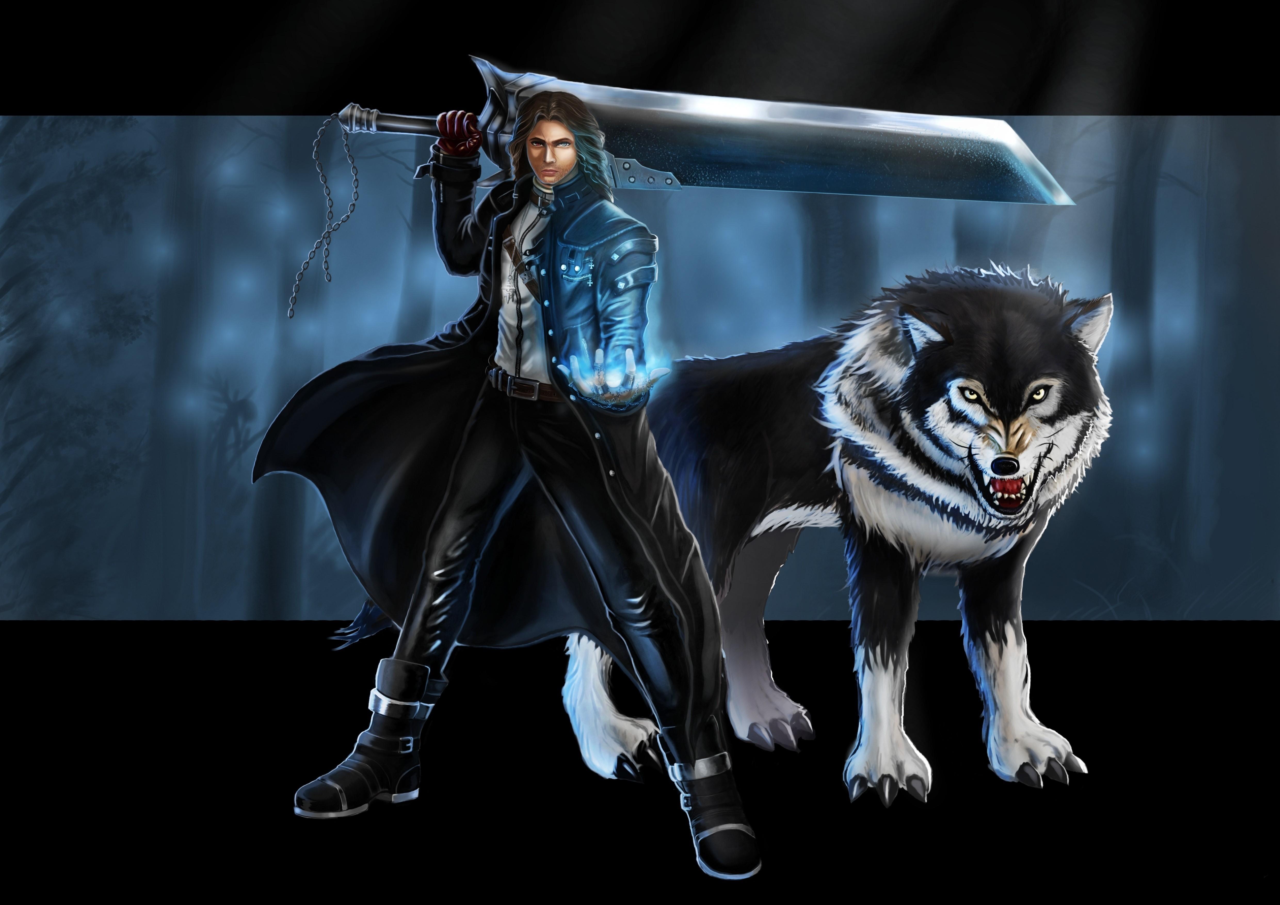 4961x3508 4K, Vampire Hunter, Warriors, Wolves, Swords Gallery HD Wallpaper