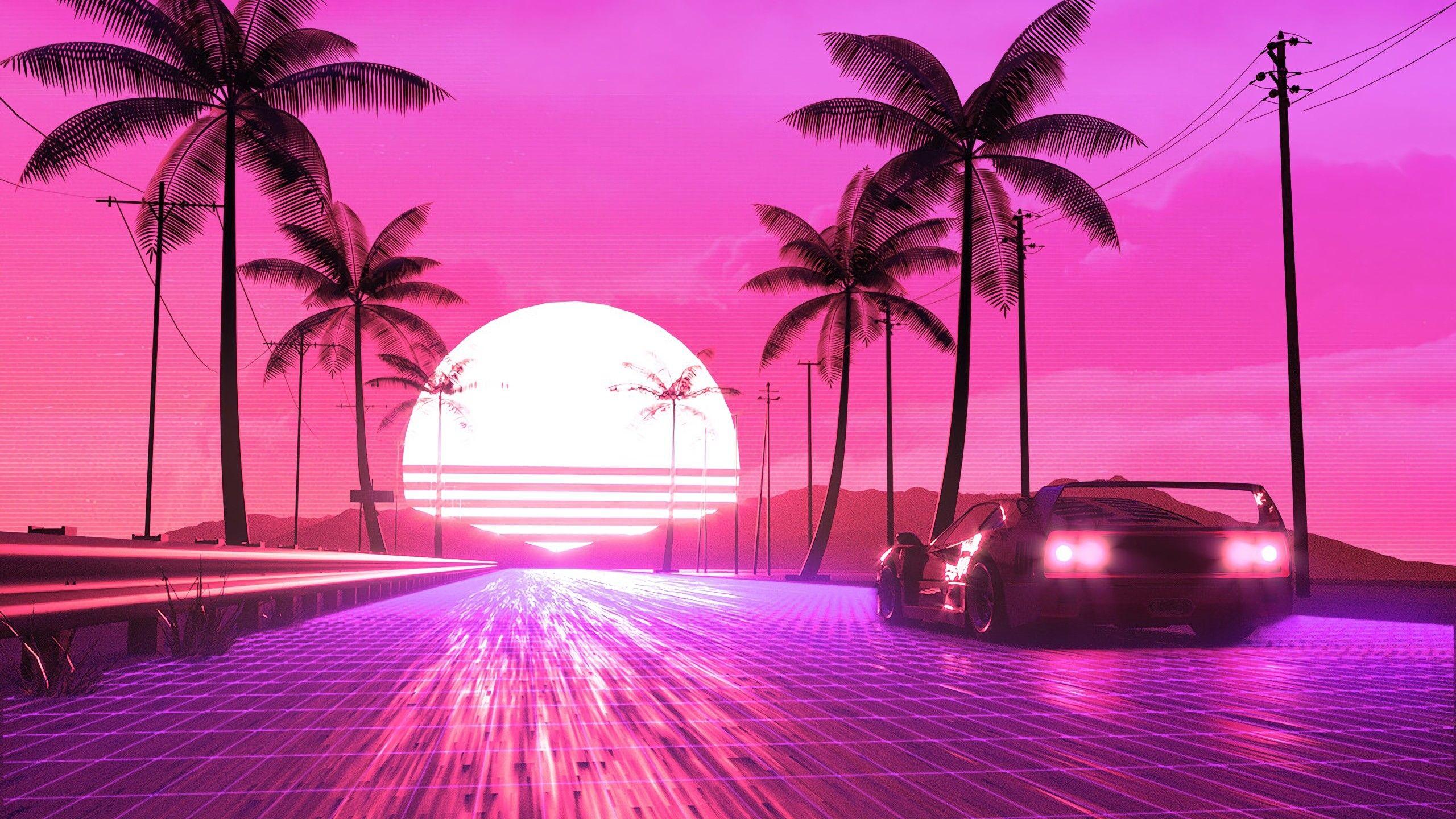 2560x1440 80s Retro Background HD Free Download